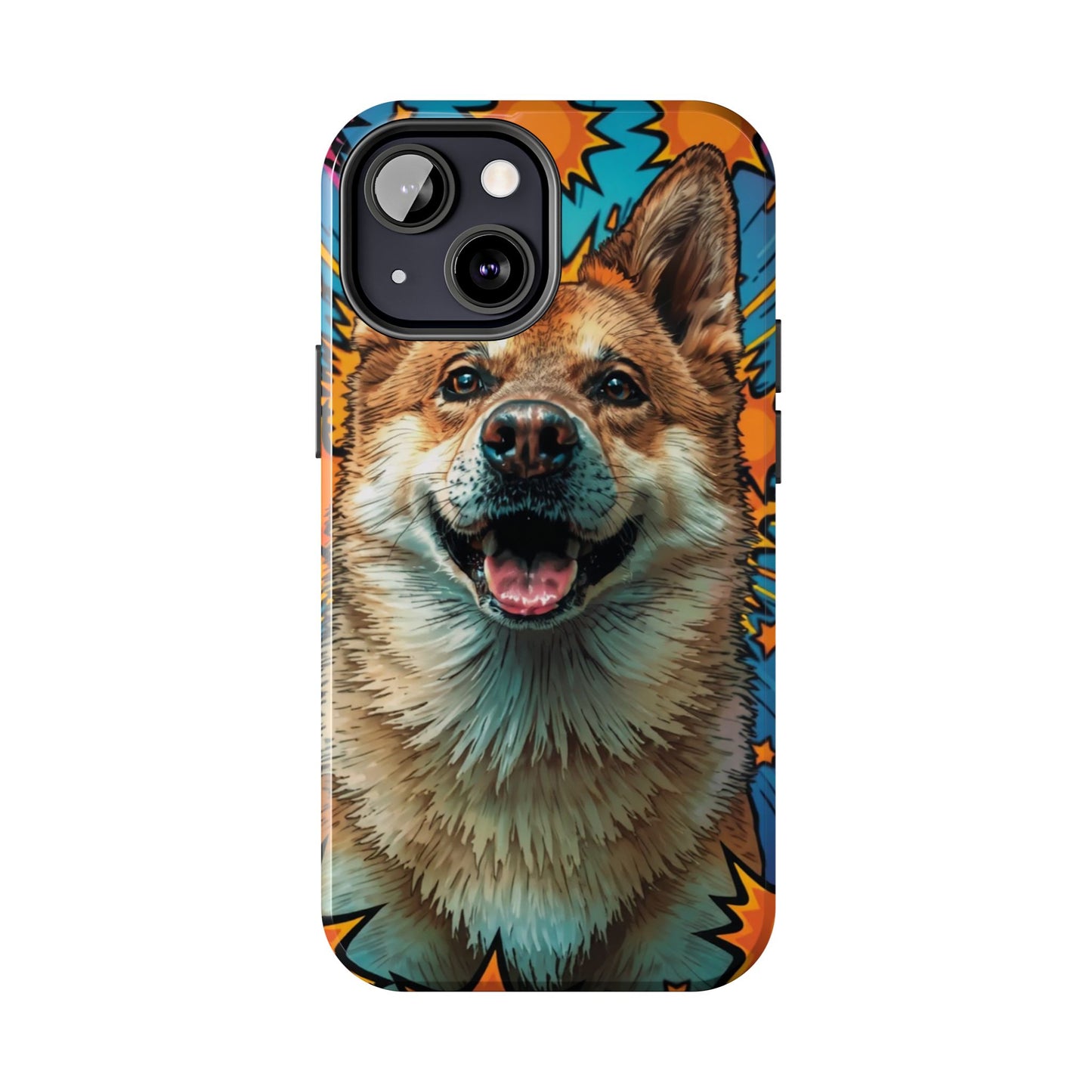 Vibrant Corgi Tough Phone Case - Fun Design for Pet Lovers