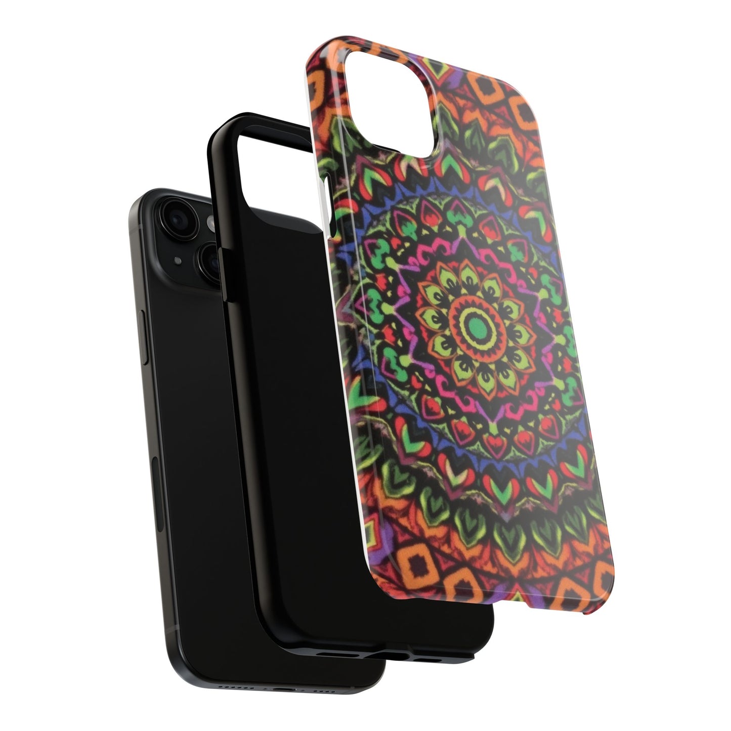Colorful Mandala Tough Phone Case - Vibrant Designs for Trendy Protection - for iPhone