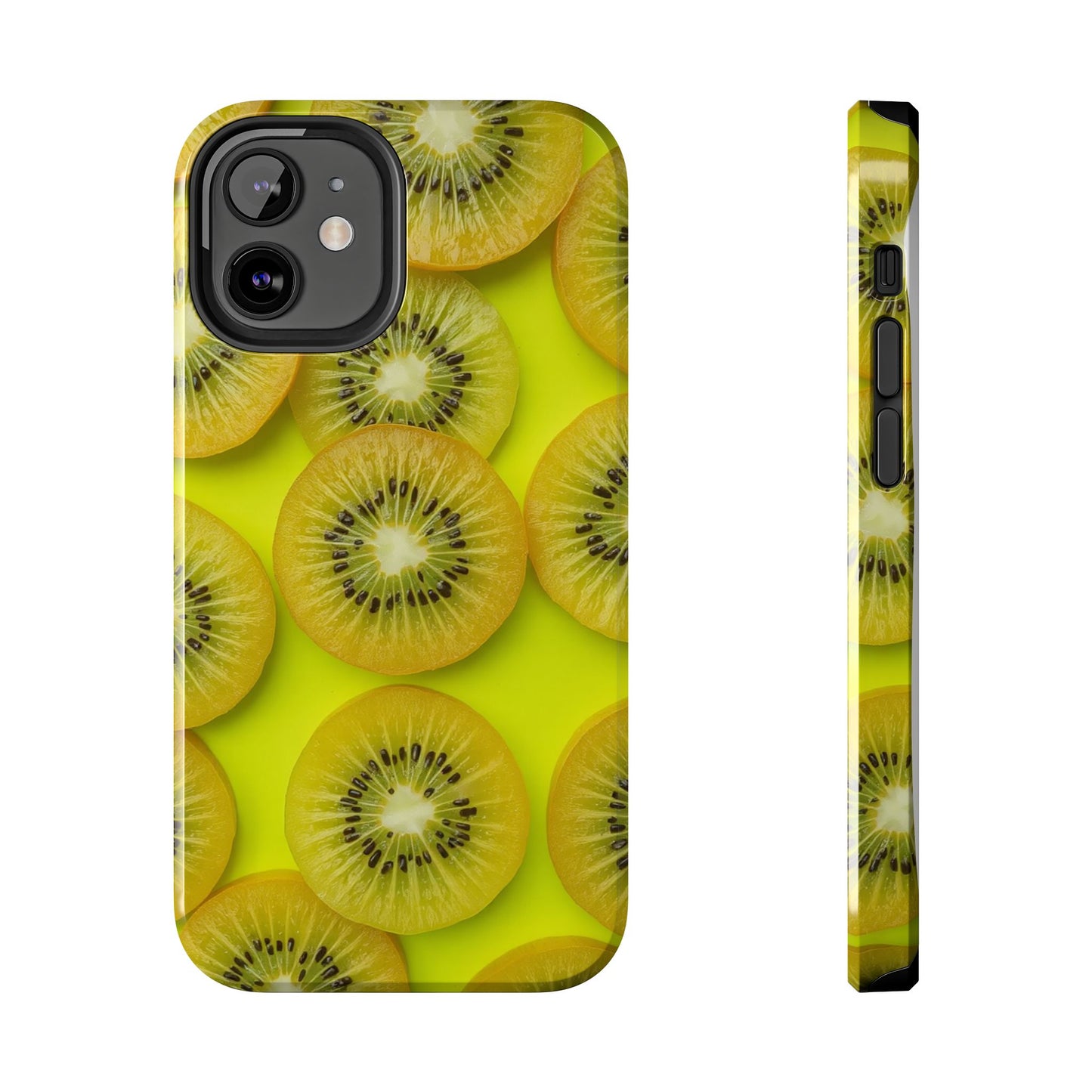 Vibrant Kiwi Tough Phone Case - Bright Yellow Design for Fruit Lovers
