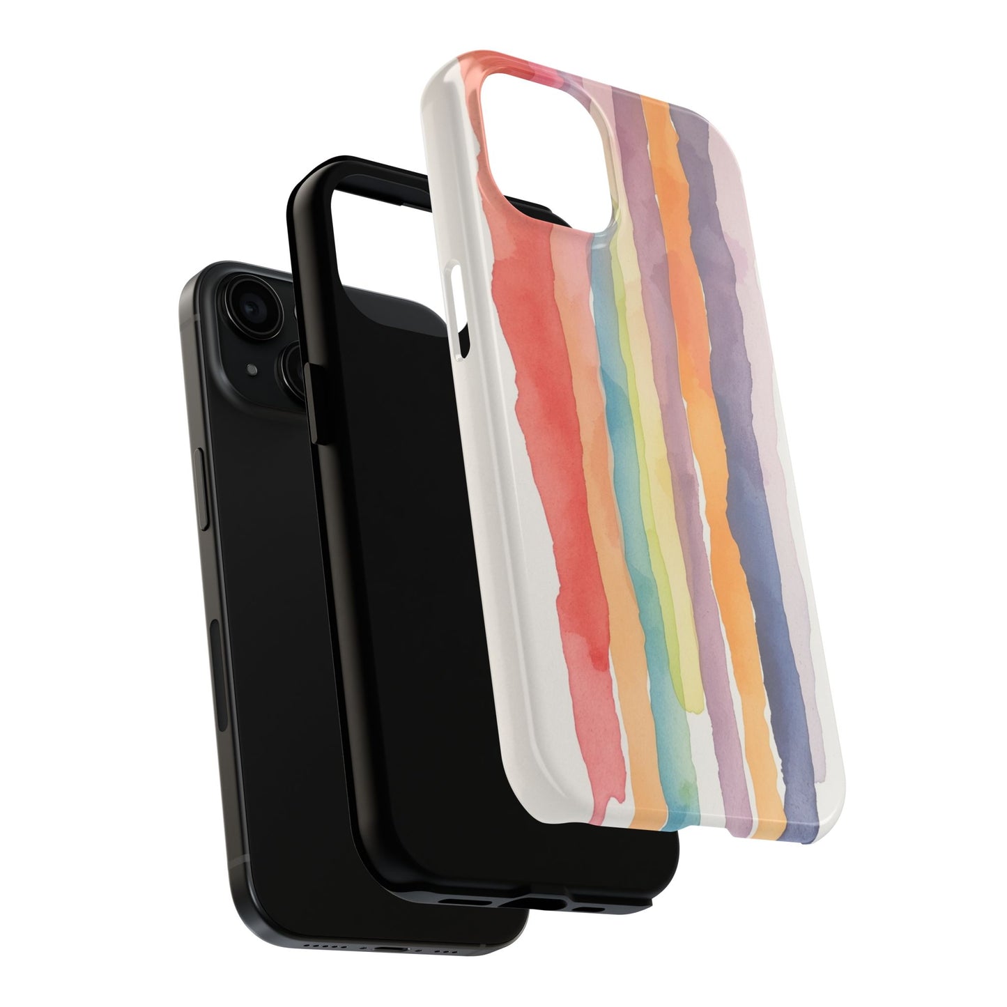 Colorful Watercolor Tough Phone Case - Stylish and Durable Cover for Creative Souls