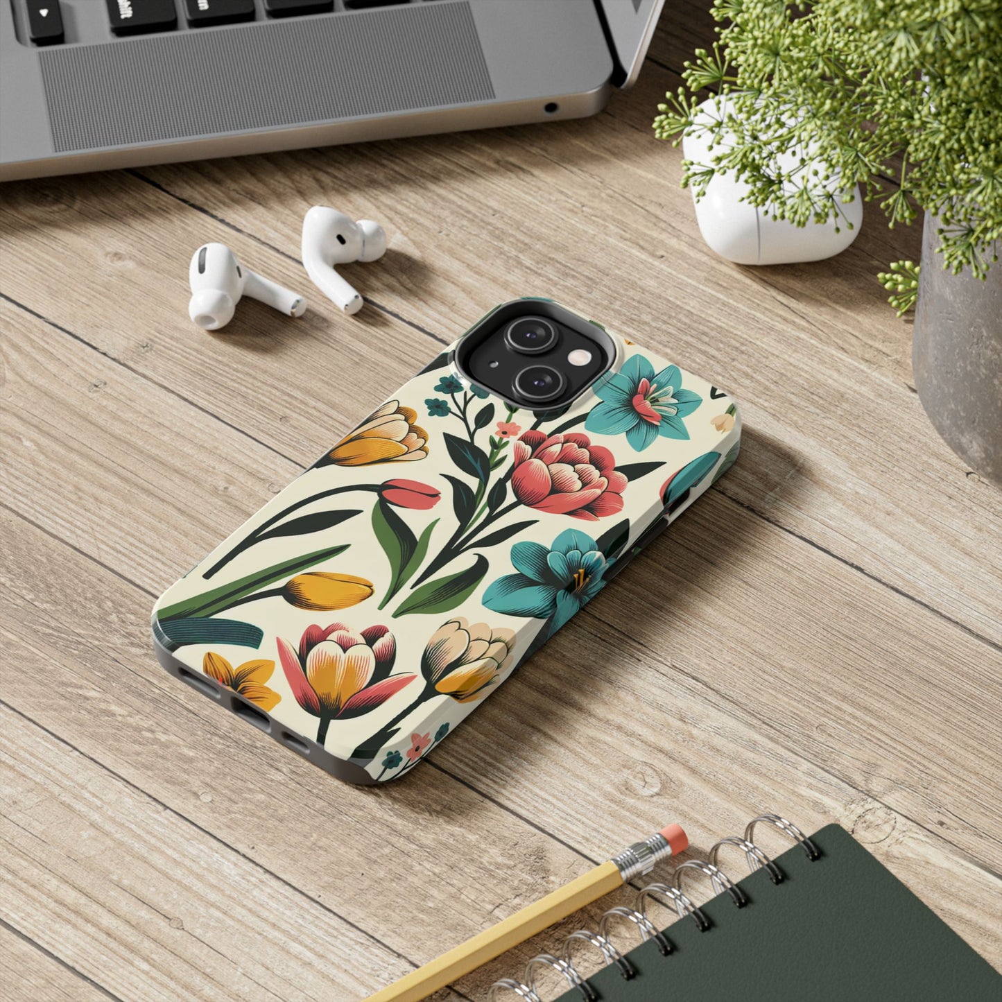 Floral Tough Phone Case - Vibrant Flower Design for Stylish Protection - for iPhone