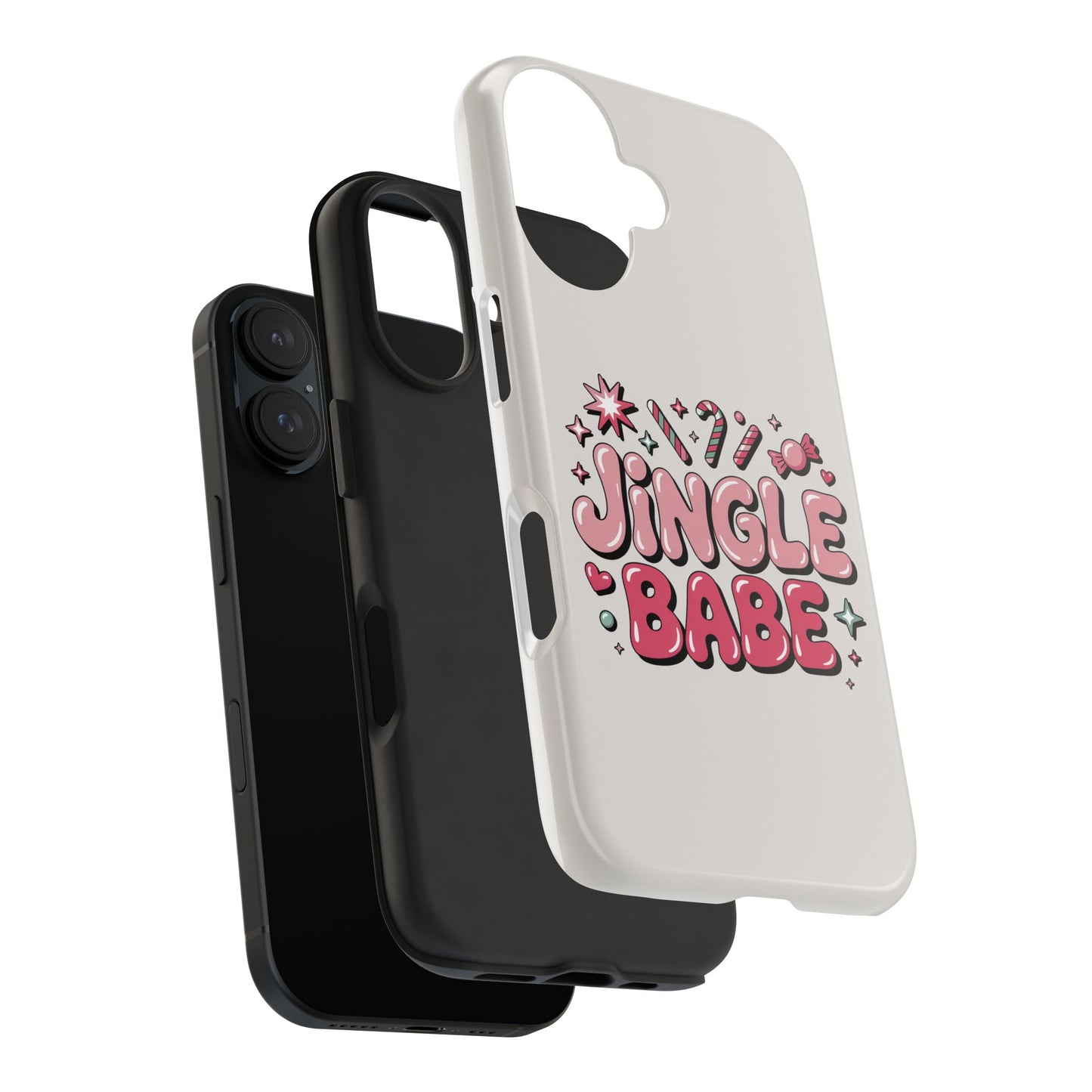 Jingle Babe Tough Phone Case - Festive Holiday Protection for Your iPhone