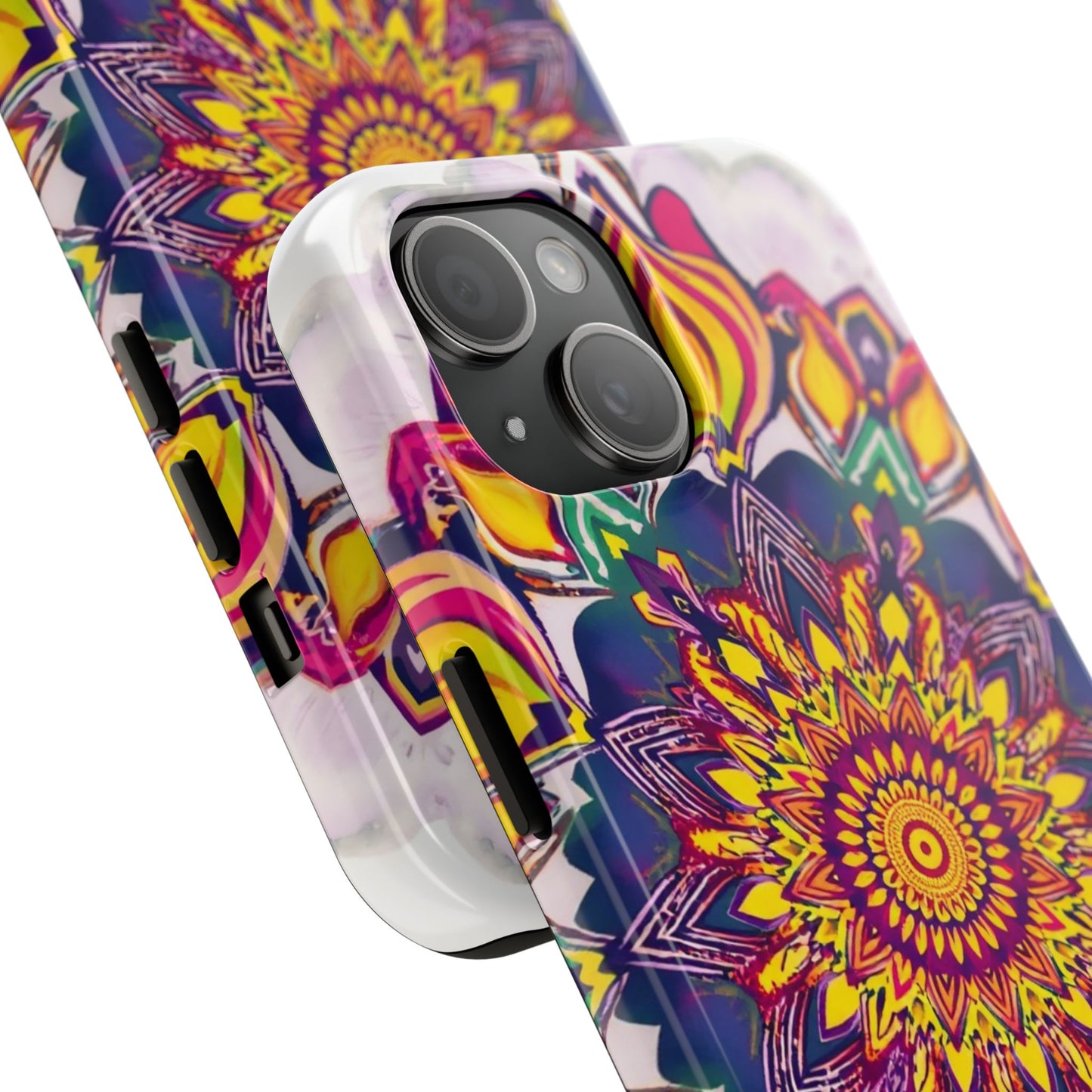 Vibrant Mandala Tough Phone Case - Boho Style Protection - for iPhone
