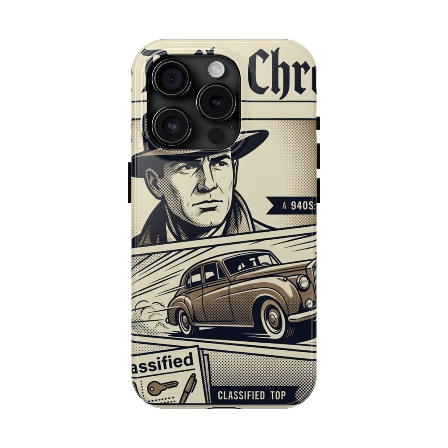 Old Newspaper Tough Phone Case