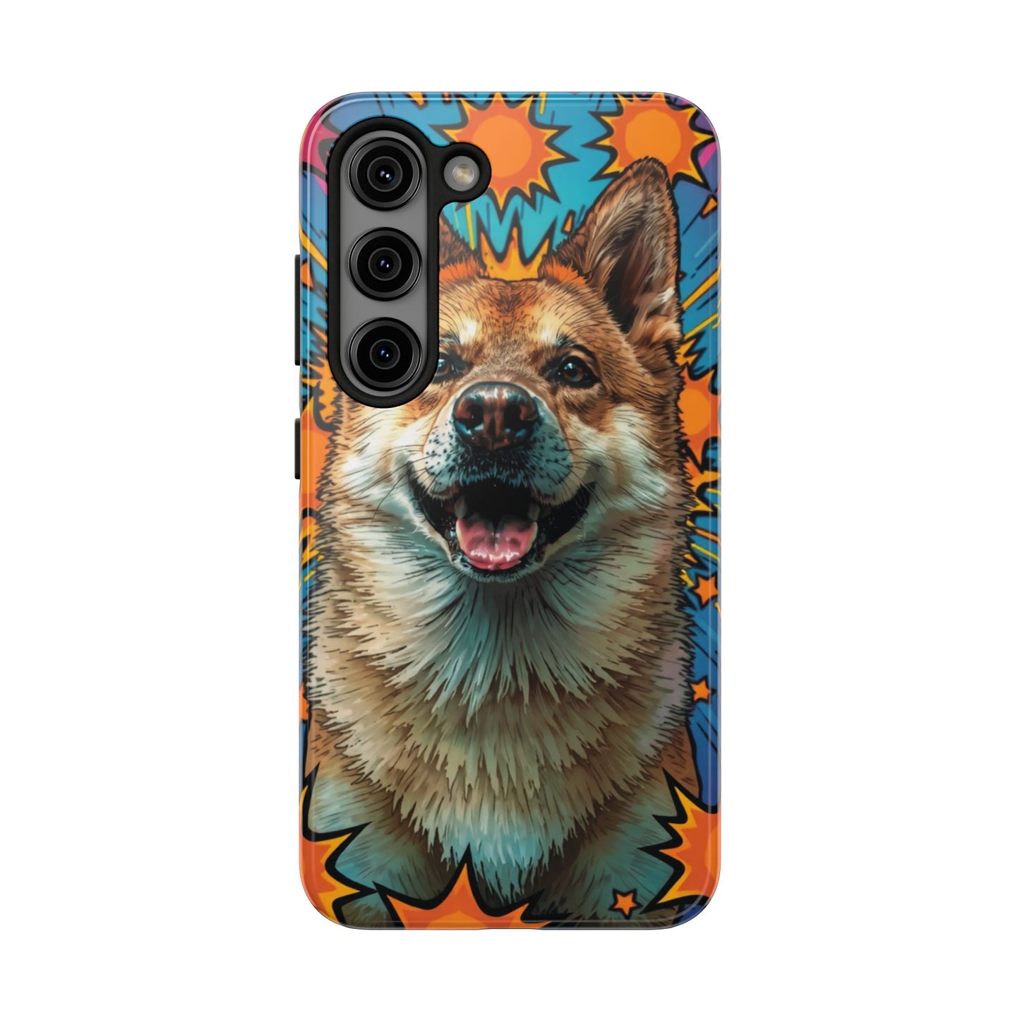 Vibrant Corgi Tough Phone Case - Fun Design for Pet Lovers