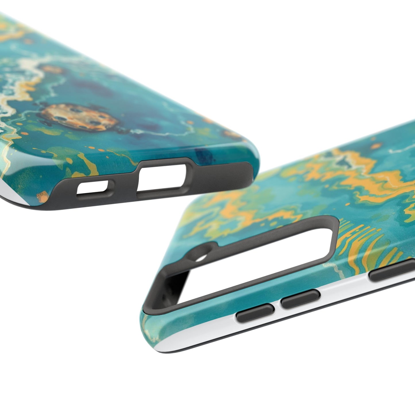 Ocean Wave Tough Phone Case – Durable Protection with Abstract Art Design