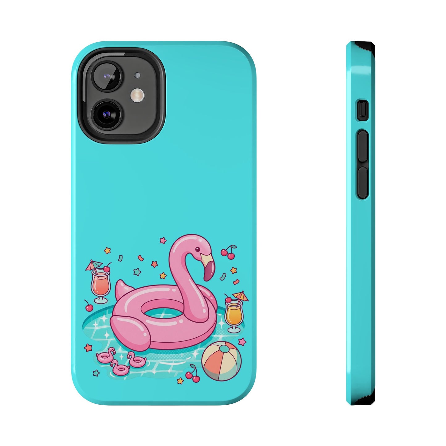 Flamingo Pool Party iPhone Case
