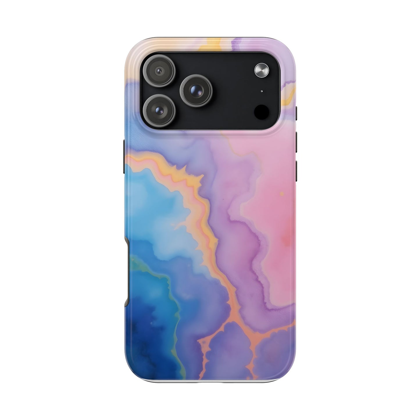 Watercolor Abstract Colors Tough Phone Case - Protective Cover for iPhone
