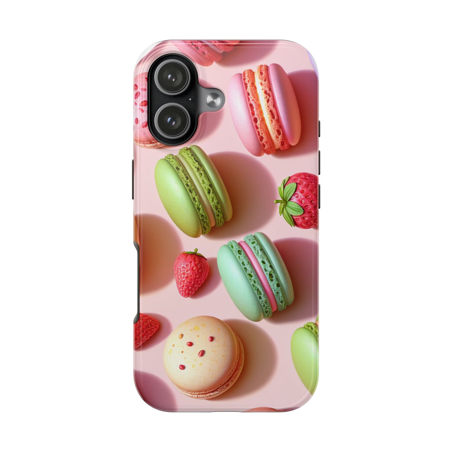 Macaron-Inspired Tough Phone Cases - Colorful Sweet Design - for iPhone