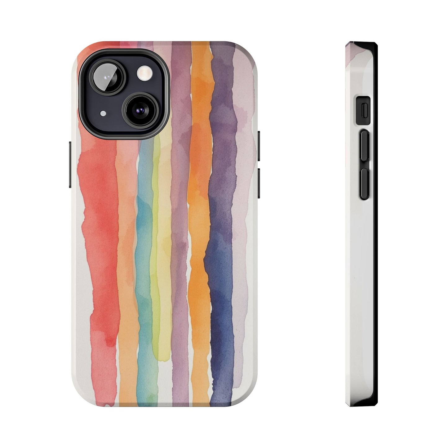 Colorful Watercolor Tough Phone Case - Stylish and Durable Cover for Creative Souls