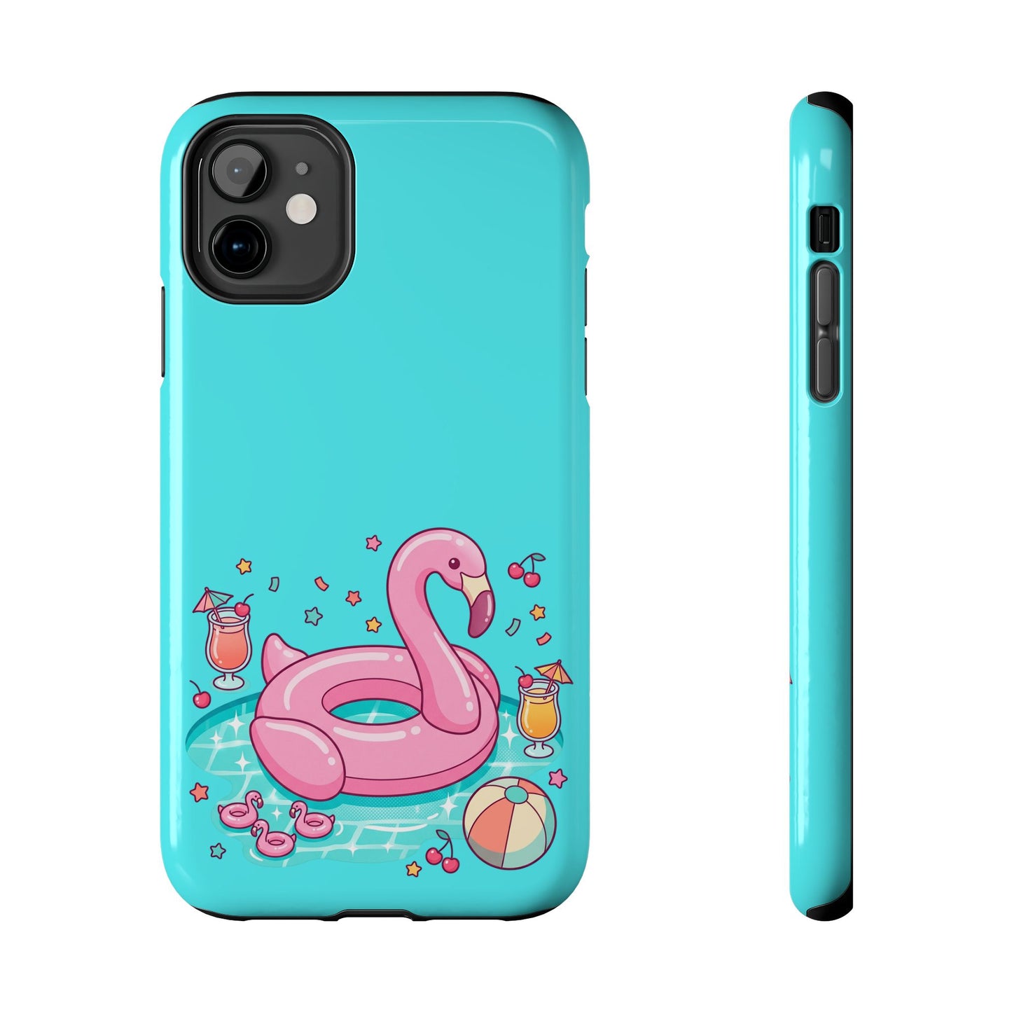 Flamingo Pool Party iPhone Case