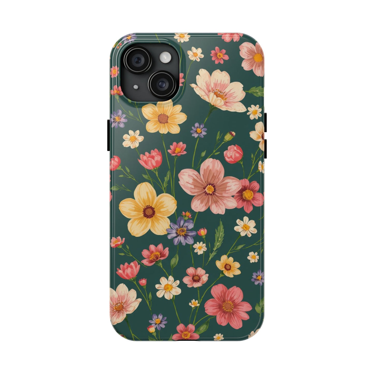 Vintage Spring Flowers Tough Phone Case - Durable Protection for iPhone