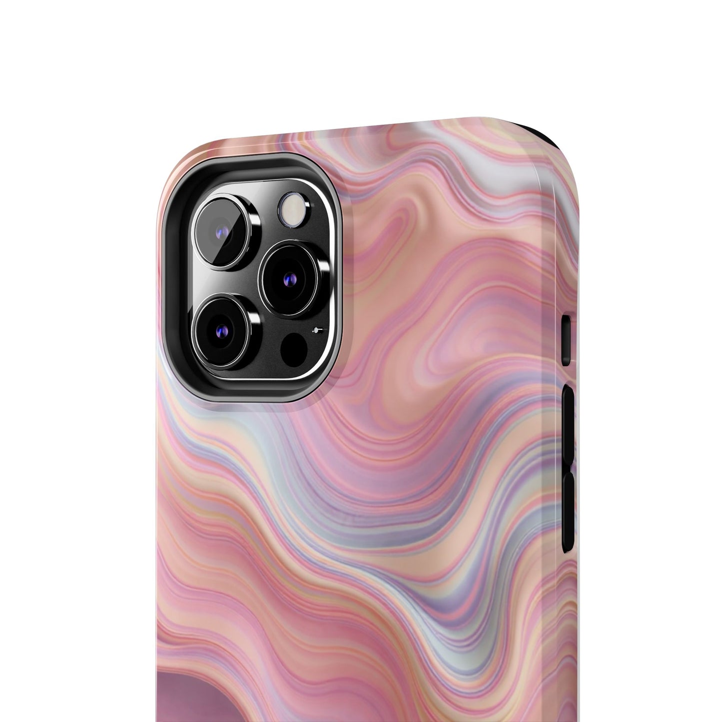Stylish Tough Phone Cases - Abstract Pink Marble Design