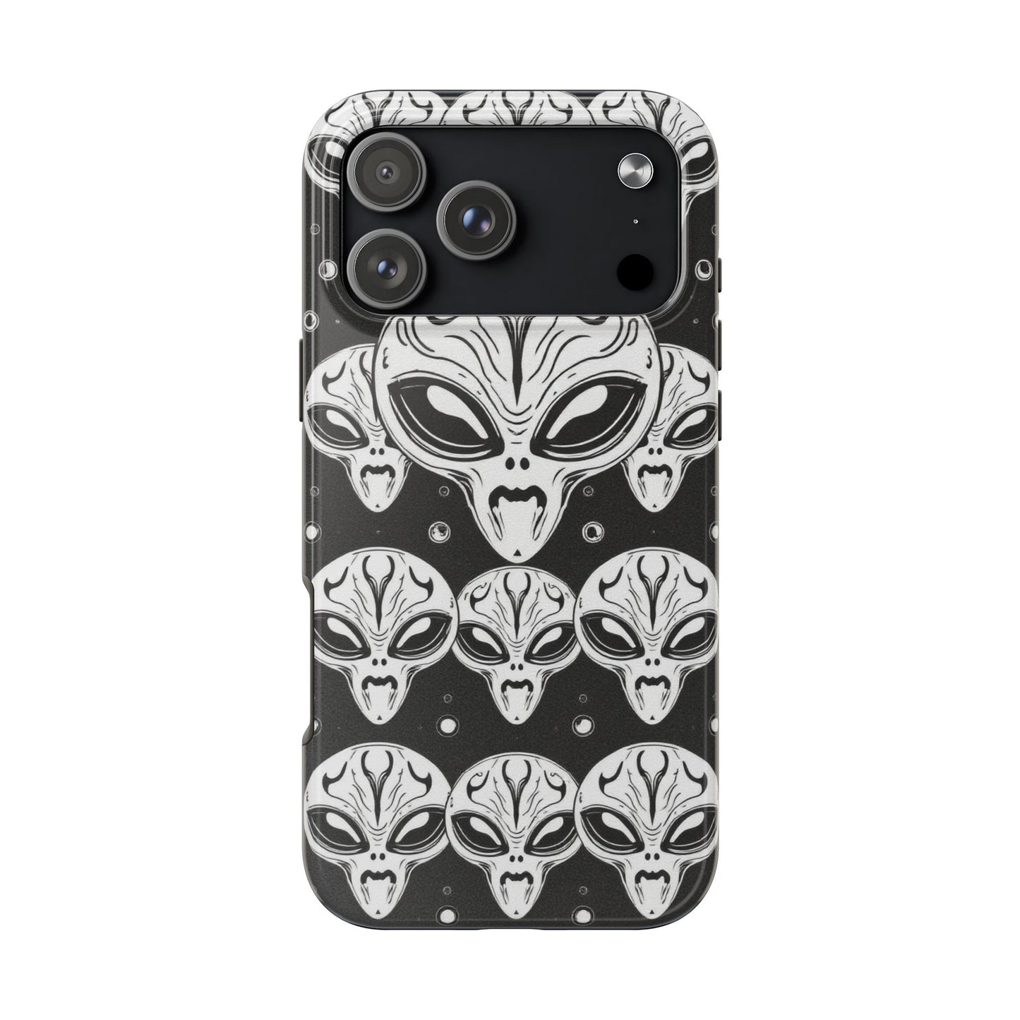 Alien Pattern Tough Phone Case - Durable Protection with Out-of-This-World Design