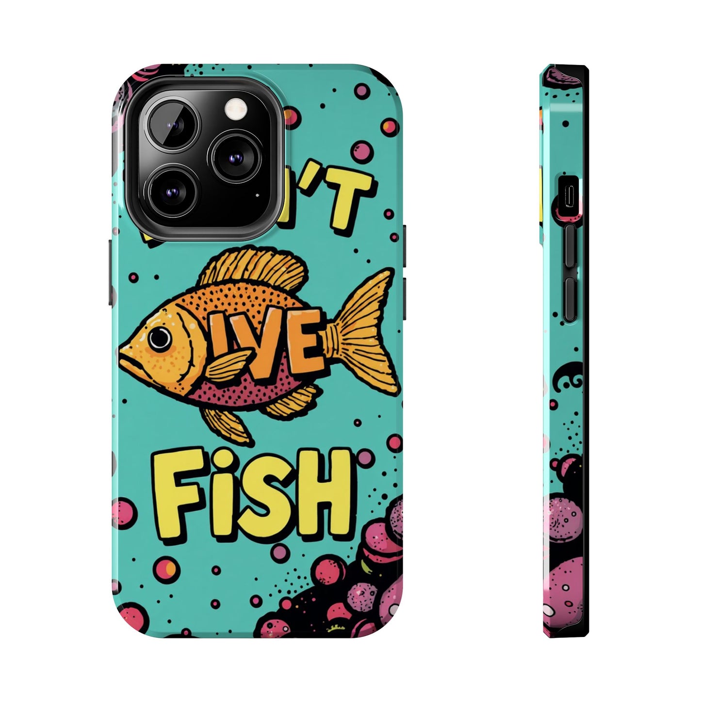 Catchy Fish-Themed Tough Phone Cases, Unique Gift for Fish Lovers, Durable Protection for Phones, Fun Aquatic Design, Ideal for Holidays