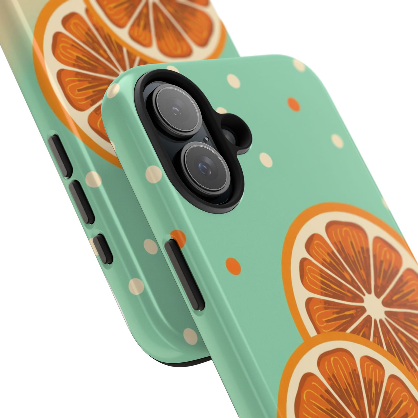 Citrus Vibe Tough Phone Case - Fun Orange Slice Design