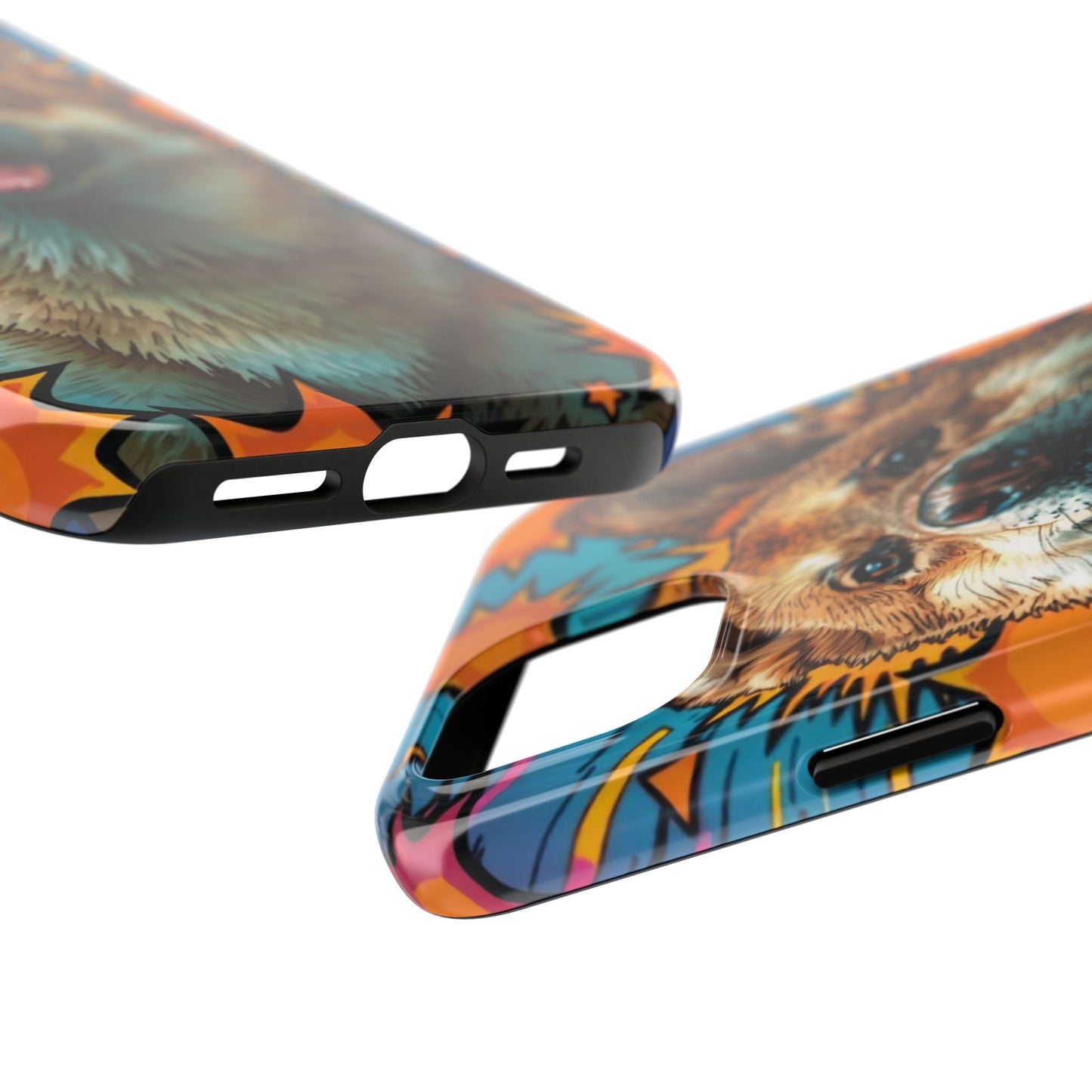 Vibrant Corgi Tough Phone Case - Fun Design for Pet Lovers
