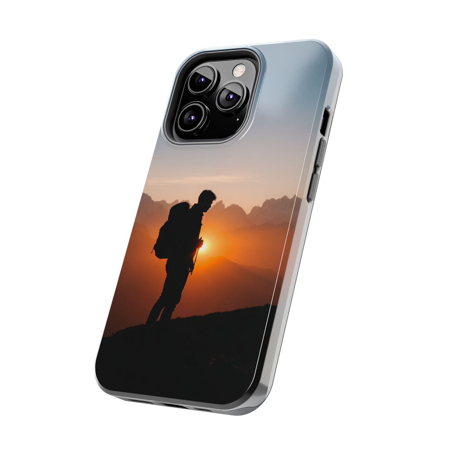 Explorer Adventure Sunset Mountain iPhone Case