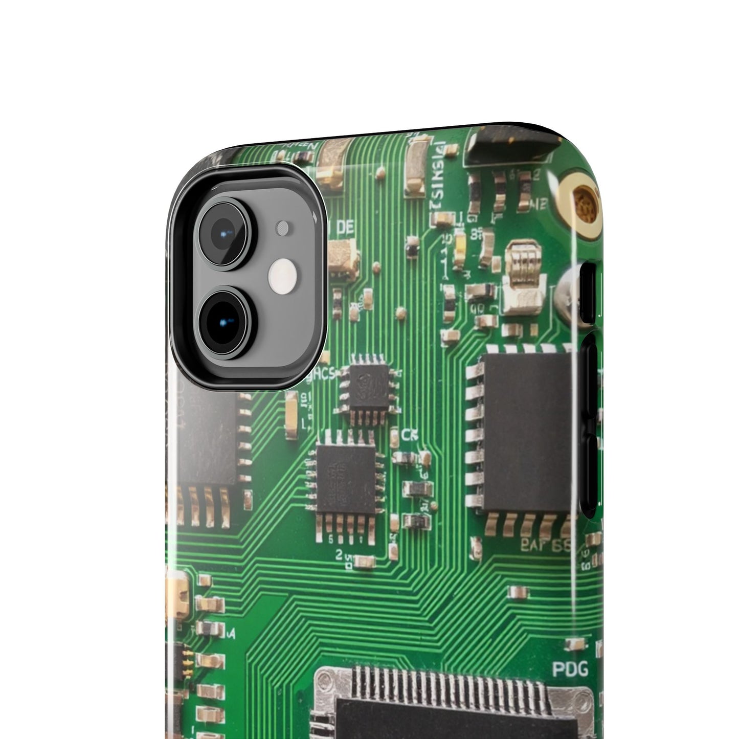Circuit Board Tough Phone Case - Durable Tech Design