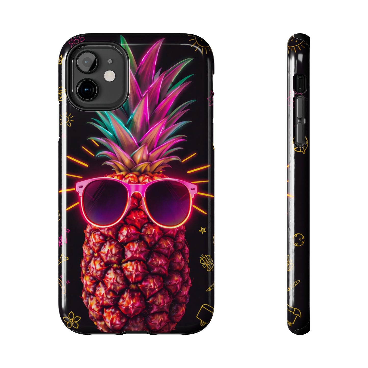 Tough Pineapple Phone Case - Cool, Vibrant Design Perfect for Summer Vibes