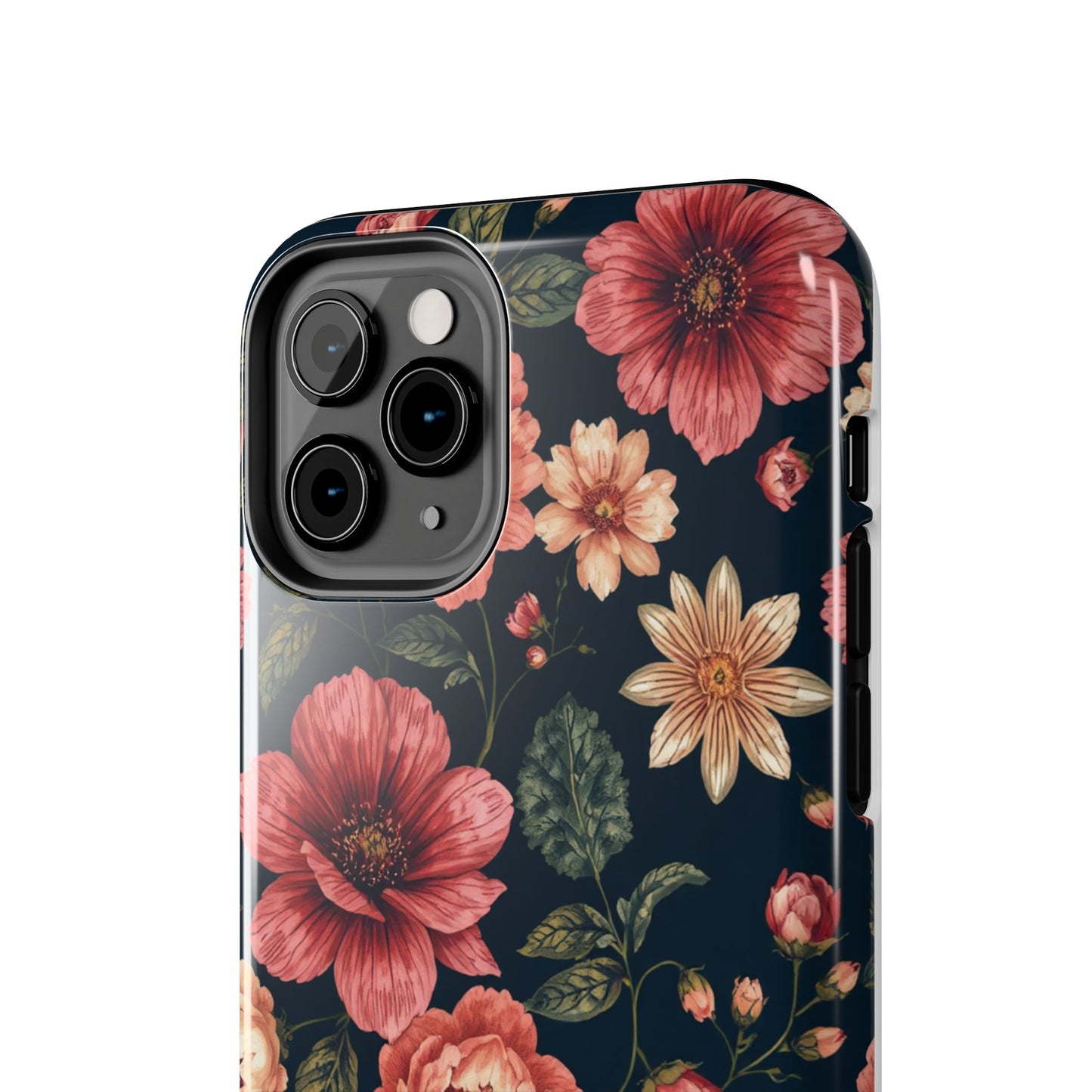 Spring Power! Floral Tough Phone Case - Durable Protection with Elegant Flower Design - for iPhone