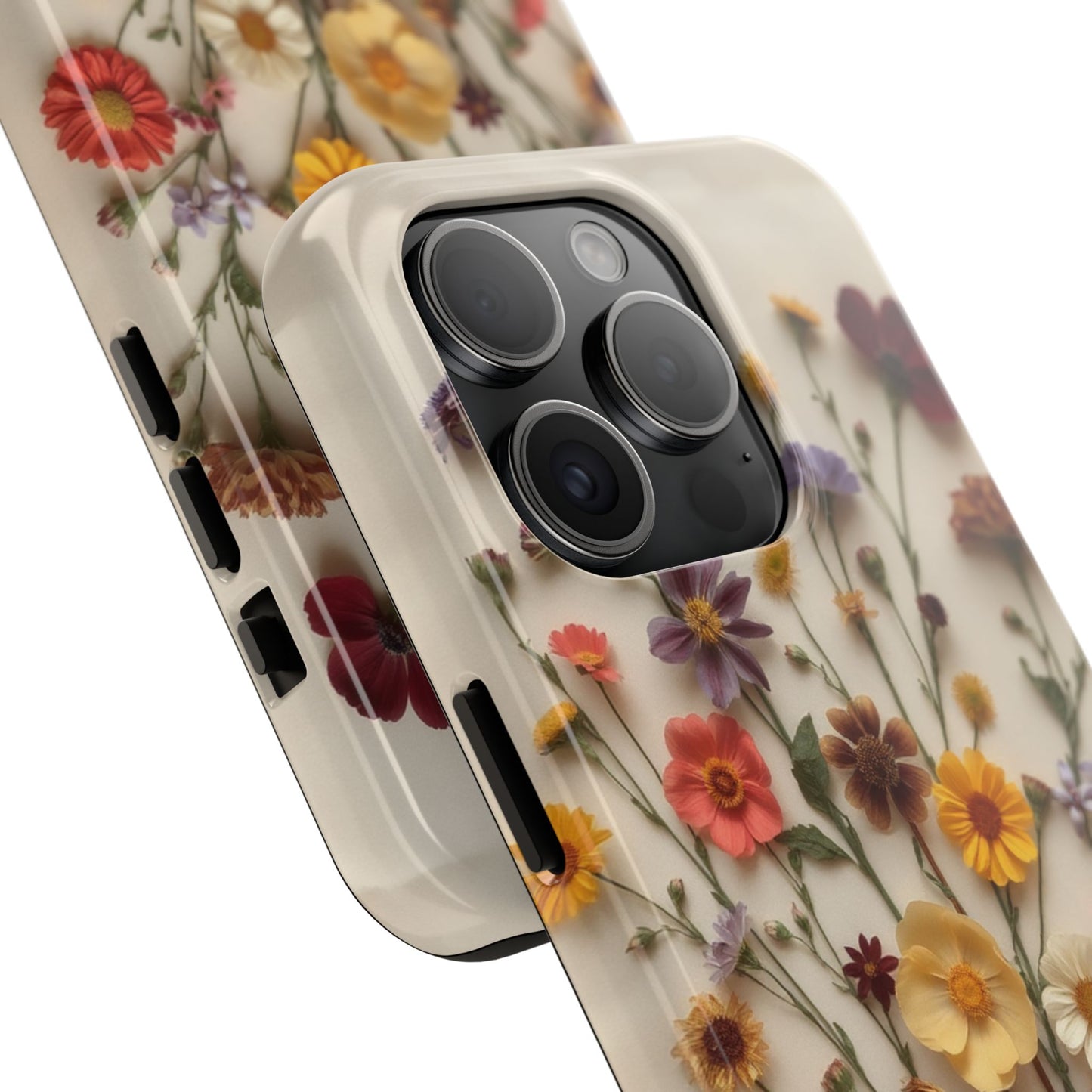 Floral Tough Phone Case - Durable Protection with Nature-Inspired Design
