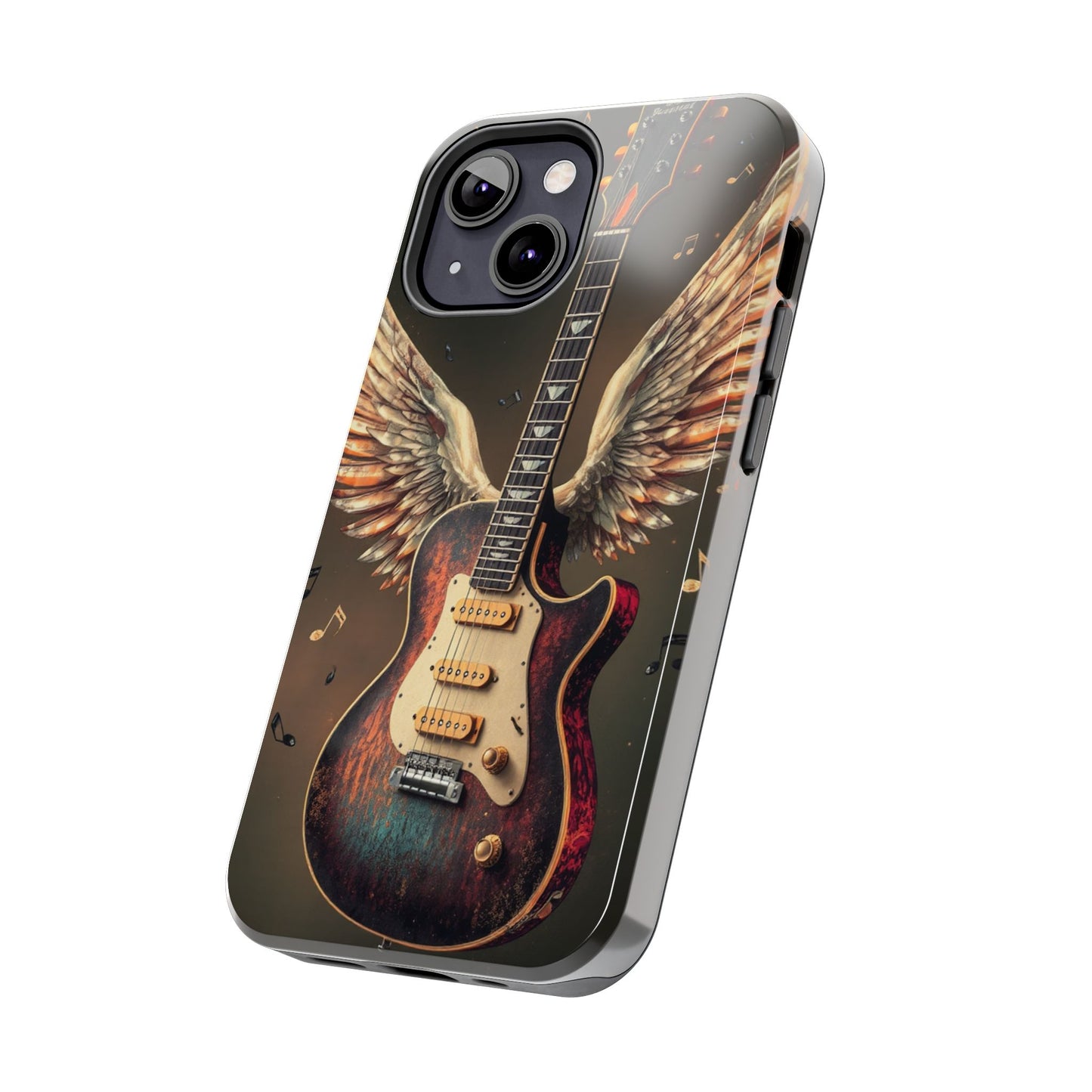 Inspirational Guitar Wing Phone Case - Tough Protection for Music Lovers