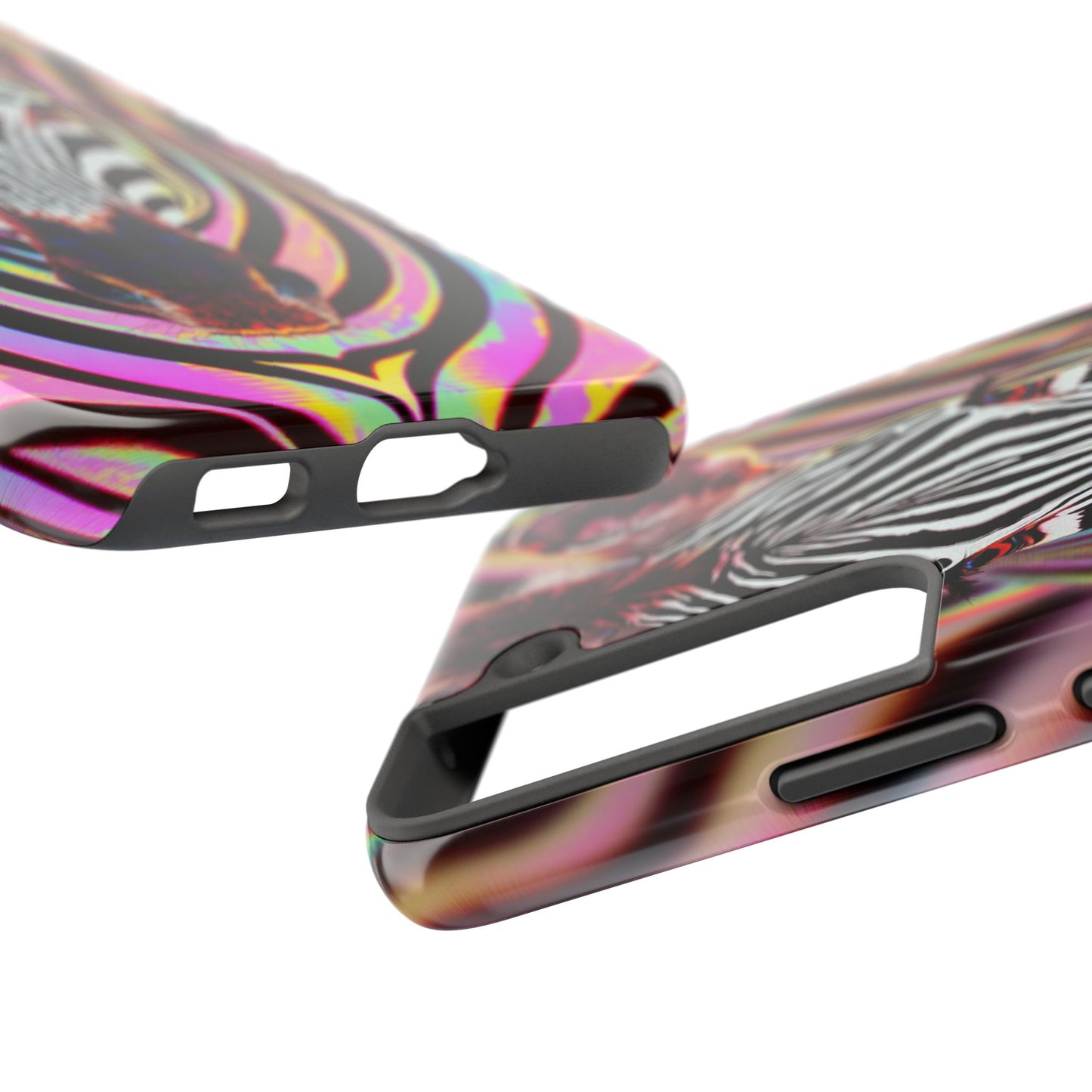 Vibrant Zebra Tough Phone Case - Unique Animal Design for Wild Spirit