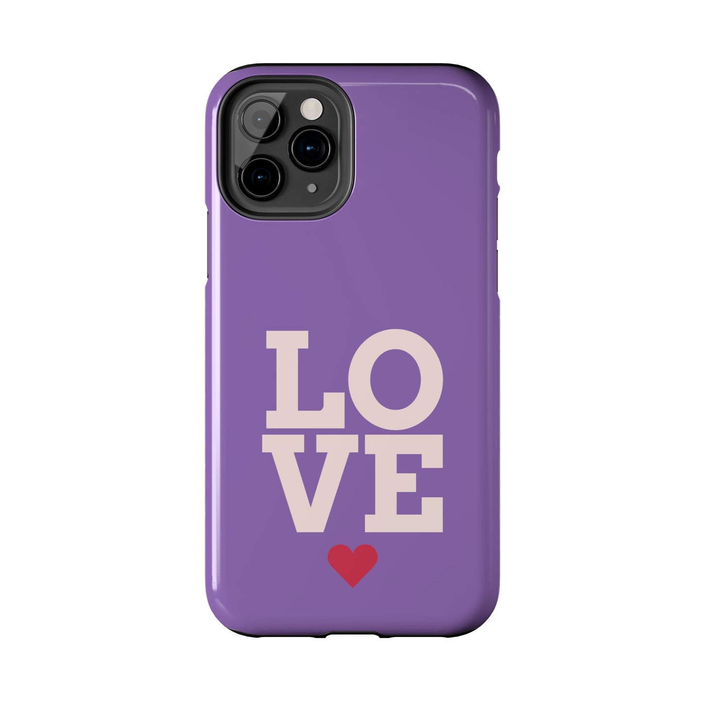 Purple Love Phone Case - Durable & Stylish Tough Case - for iPhone