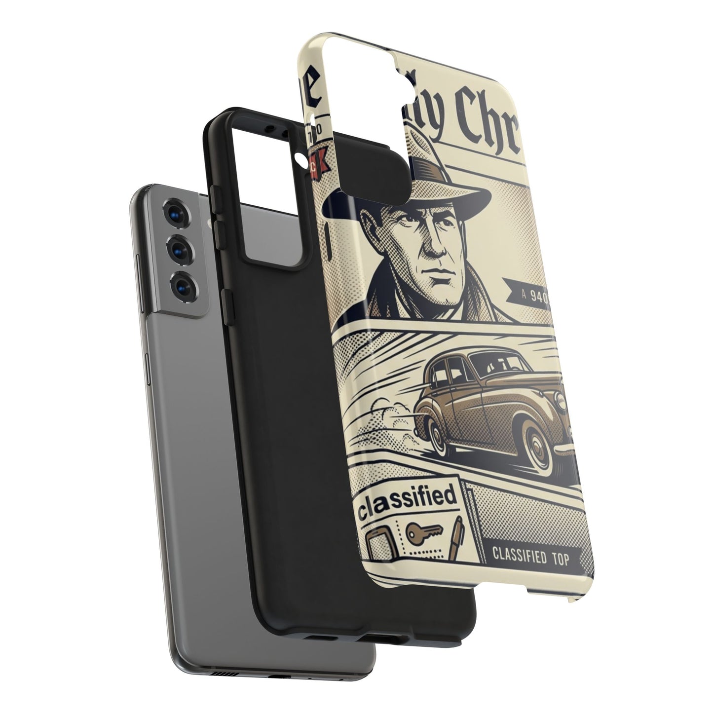 Old Newspaper Tough Phone Case