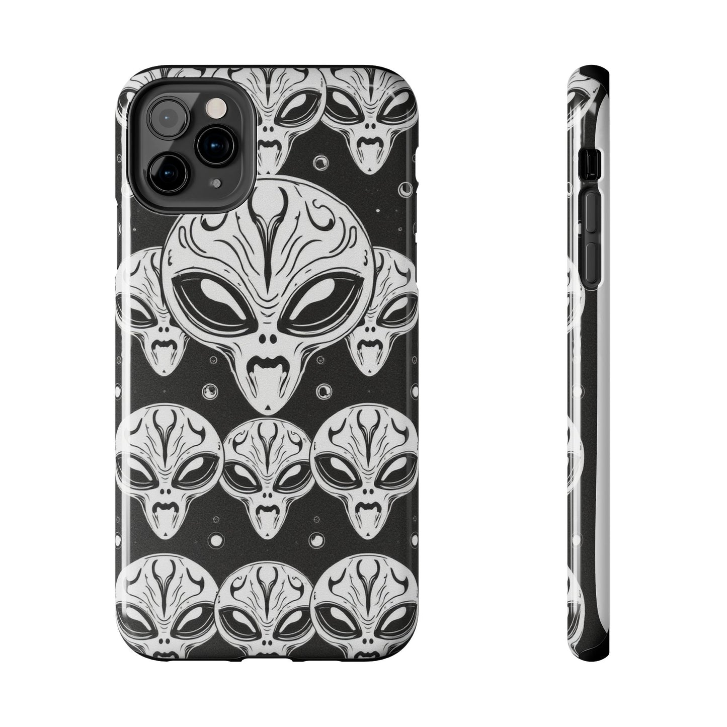 Alien Pattern Tough Phone Case - Durable Protection with Out-of-This-World Design