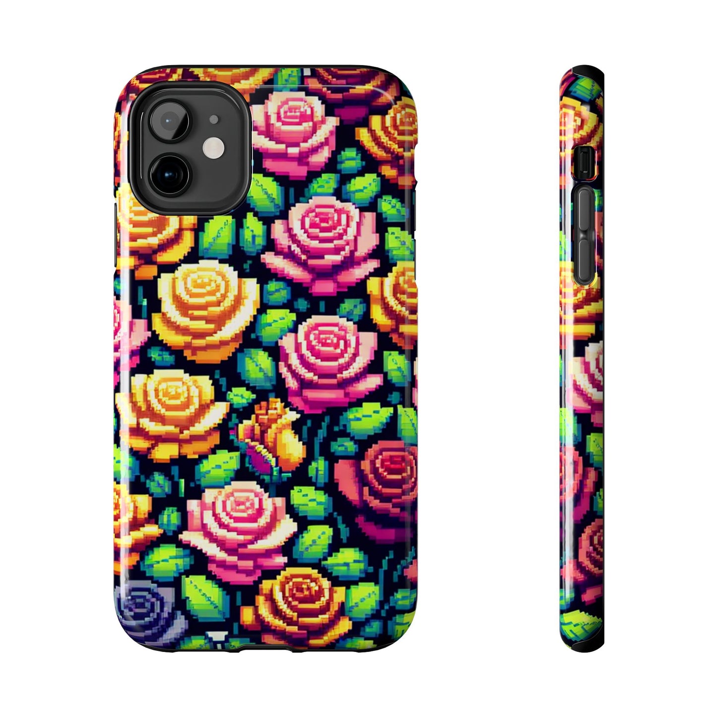 Vibrant Floral Tough Phone Case - Stylish Protection for Flower Lovers