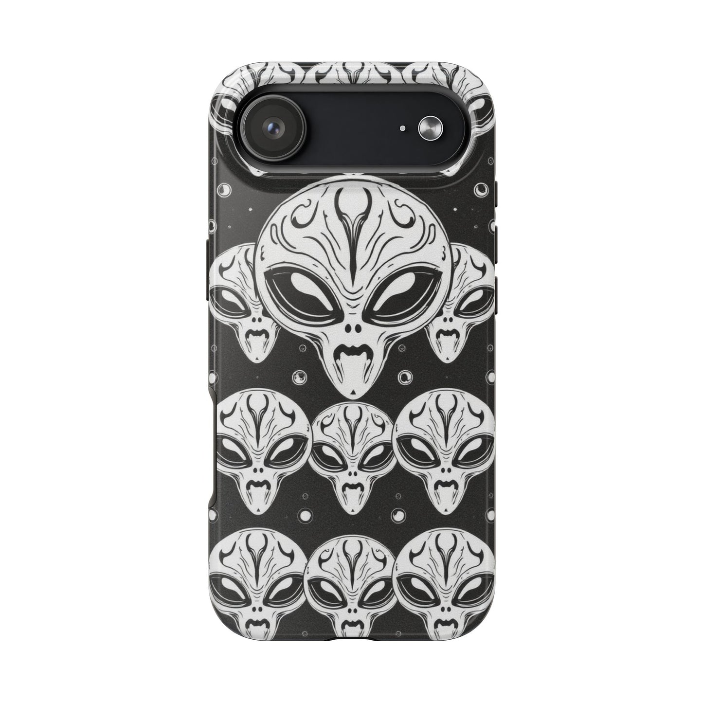 Alien Pattern Tough Phone Case - Durable Protection with Out-of-This-World Design