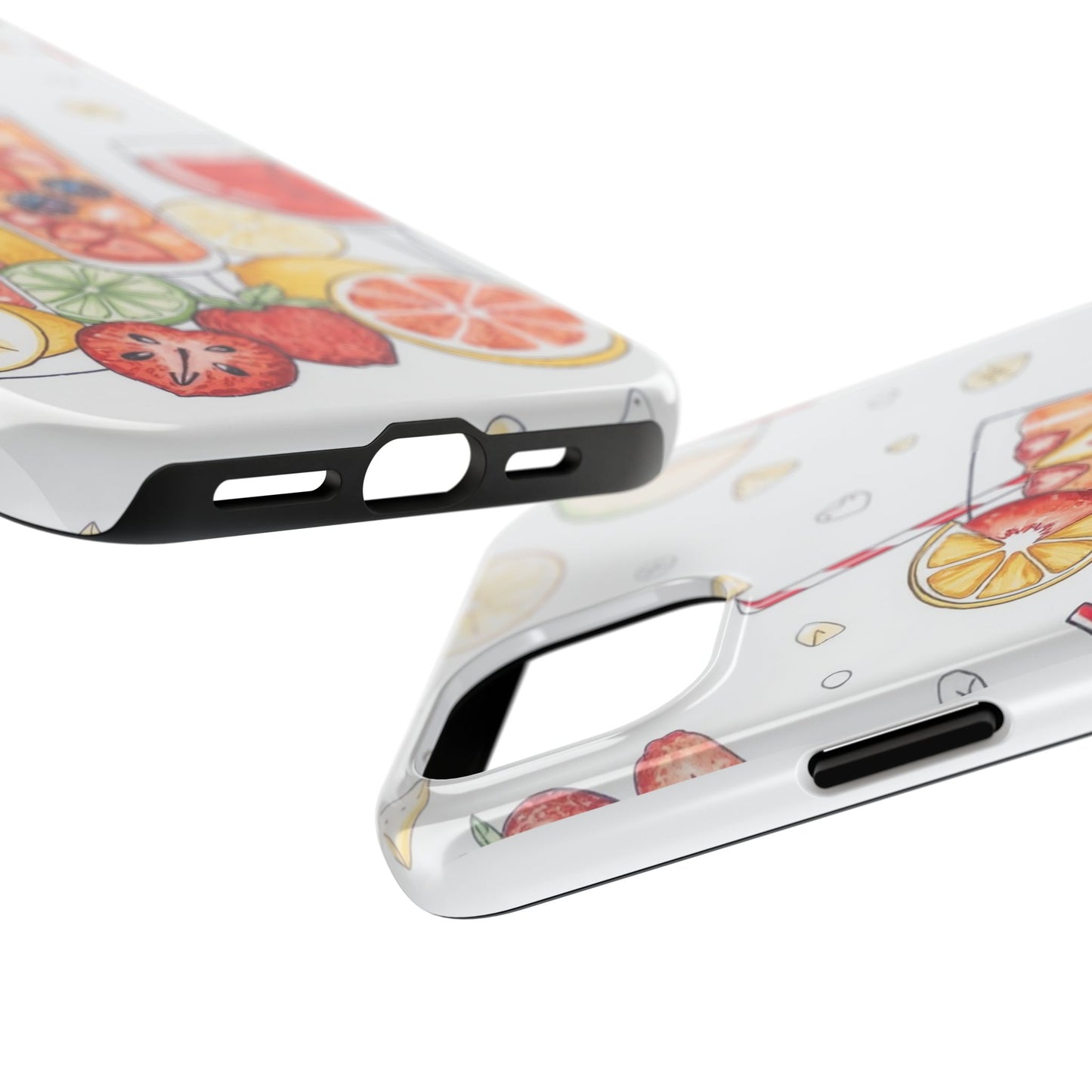 Colorful Fruit Cocktail Tough Phone Case - Perfect for Summer Vibes