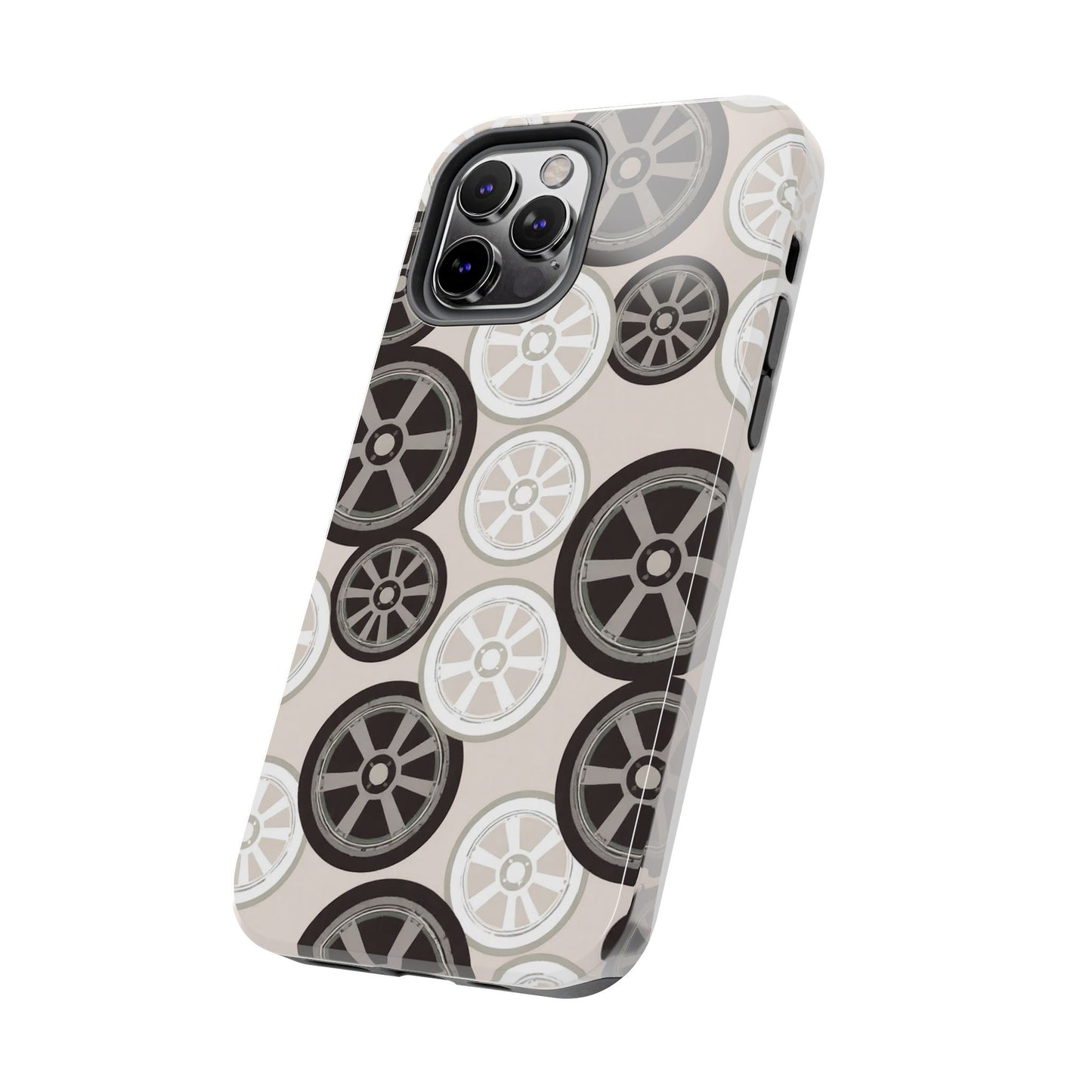 Racing Wheel Design Tough Phone Case – Durable Protection for Automotive Enthusiasts