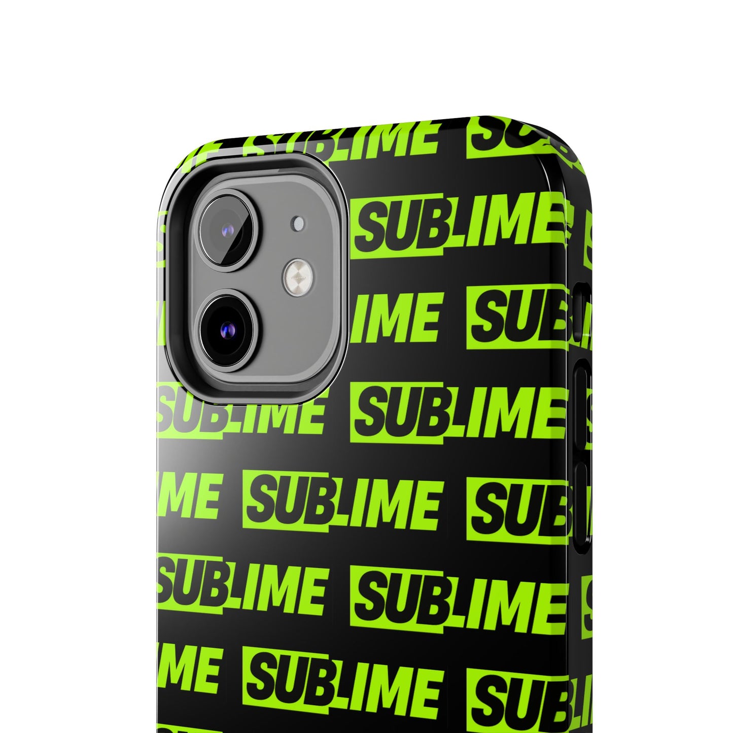 Sublime Text Pattern Tough Phone Case - Vibrant Protective Cover for iPhone