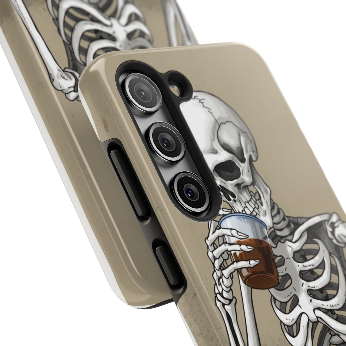 Funny Skeleton Phone Case - 'Same Soul, Different Day' Tough Cover