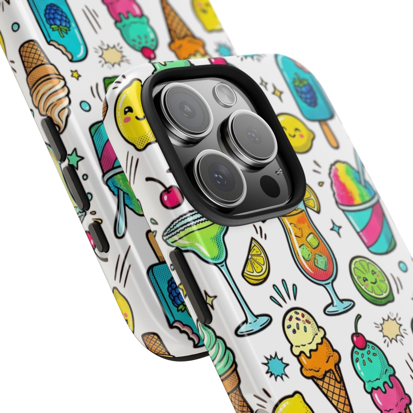 Tough Phone Case — Summer Ice Cream & Cocktails Pattern