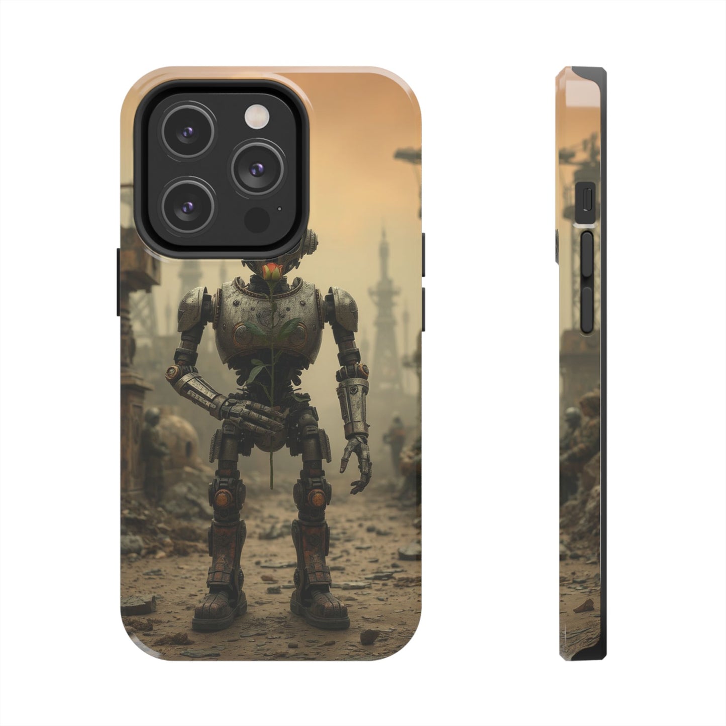 Robotic Sentinel Tough Phone Case - Durable Protector for Sci-Fi Lovers