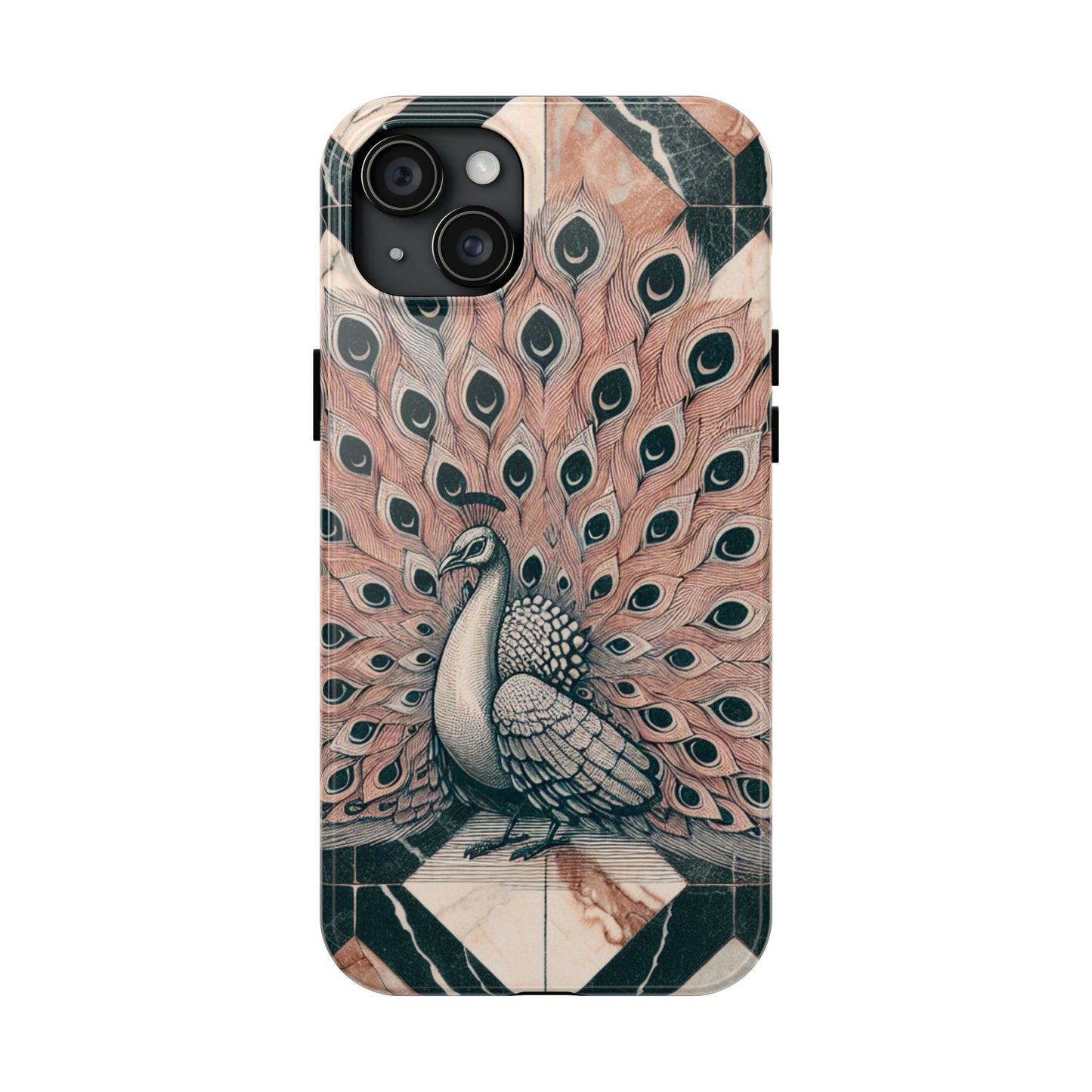 Peacock Tough Phone Case | Stylish & Durable Artwork - for iPhone