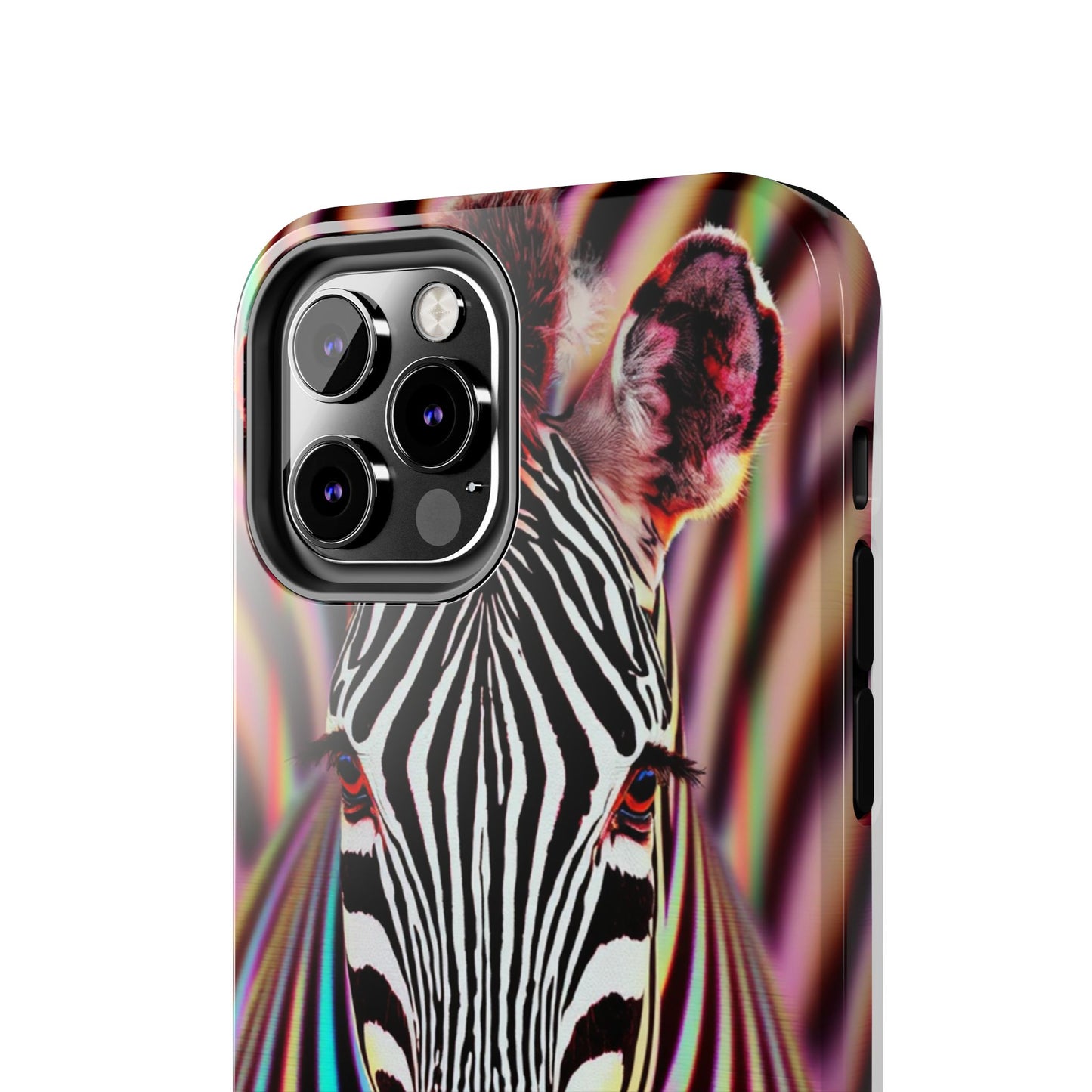 Vibrant Zebra Tough Phone Case - Unique Animal Design for Wild Spirit