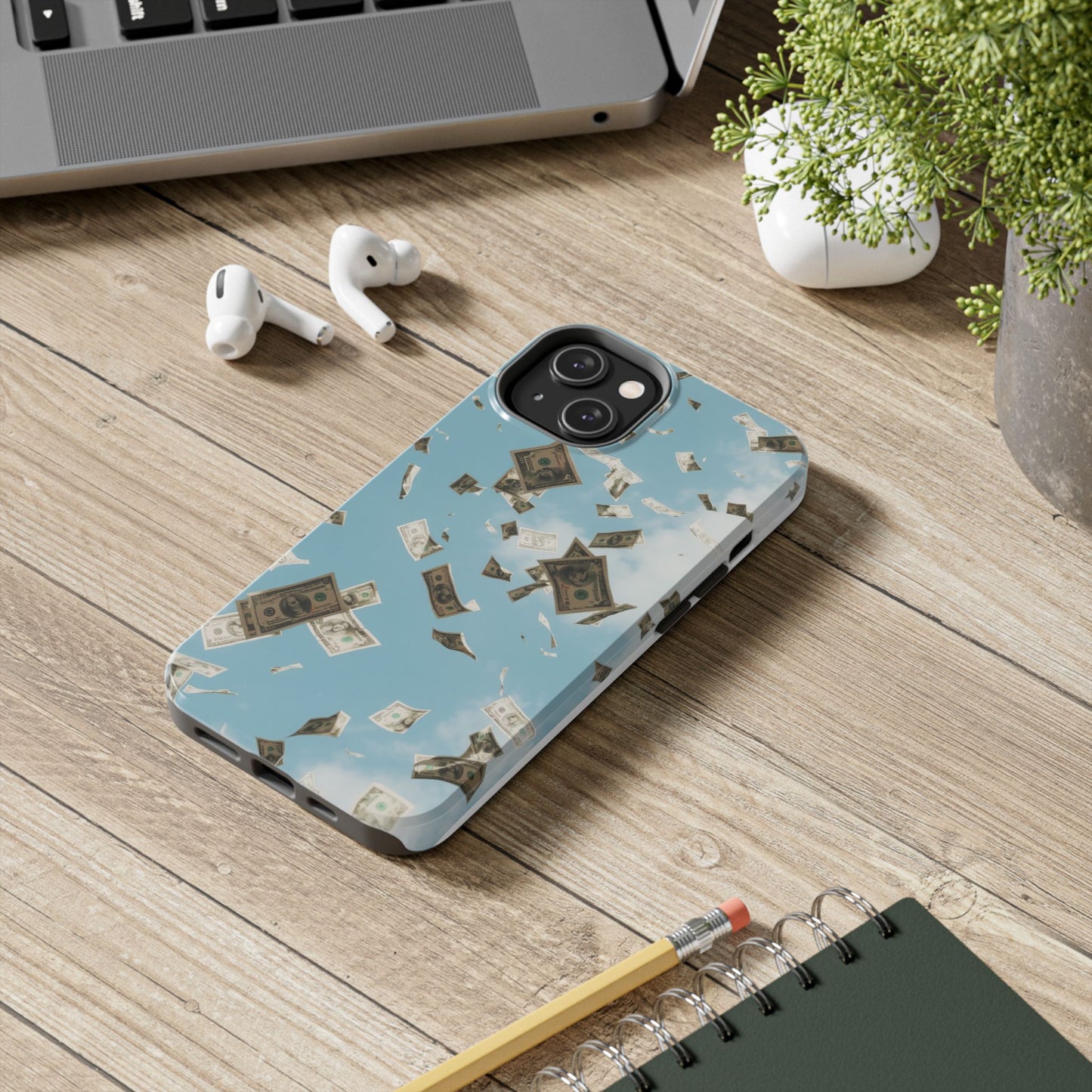 Cinematic Money Rain Phone Case | Tough & Stylish Accessory for Trendsetters, Gift for Birthdays, Graduations, and Celebrations