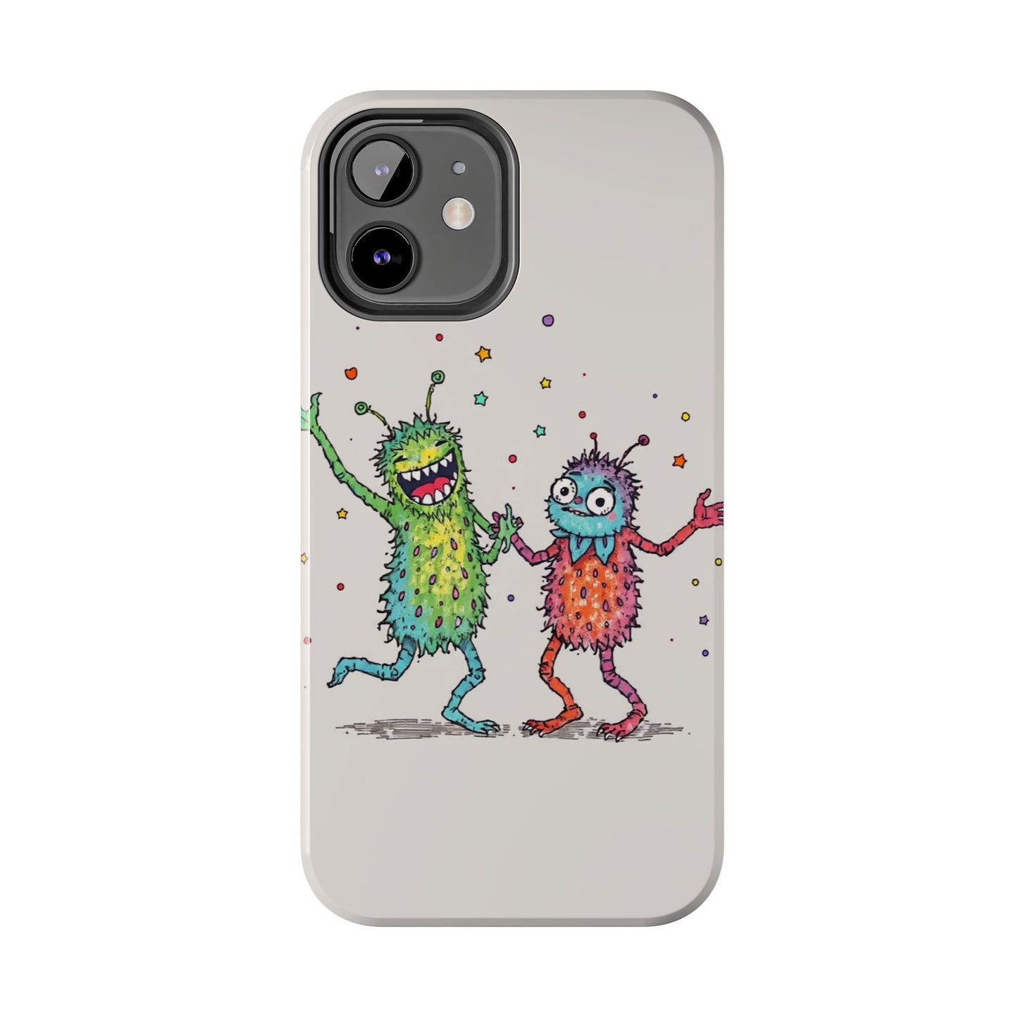 Colorful Monster Tough Phone Case - Fun and Playful Design