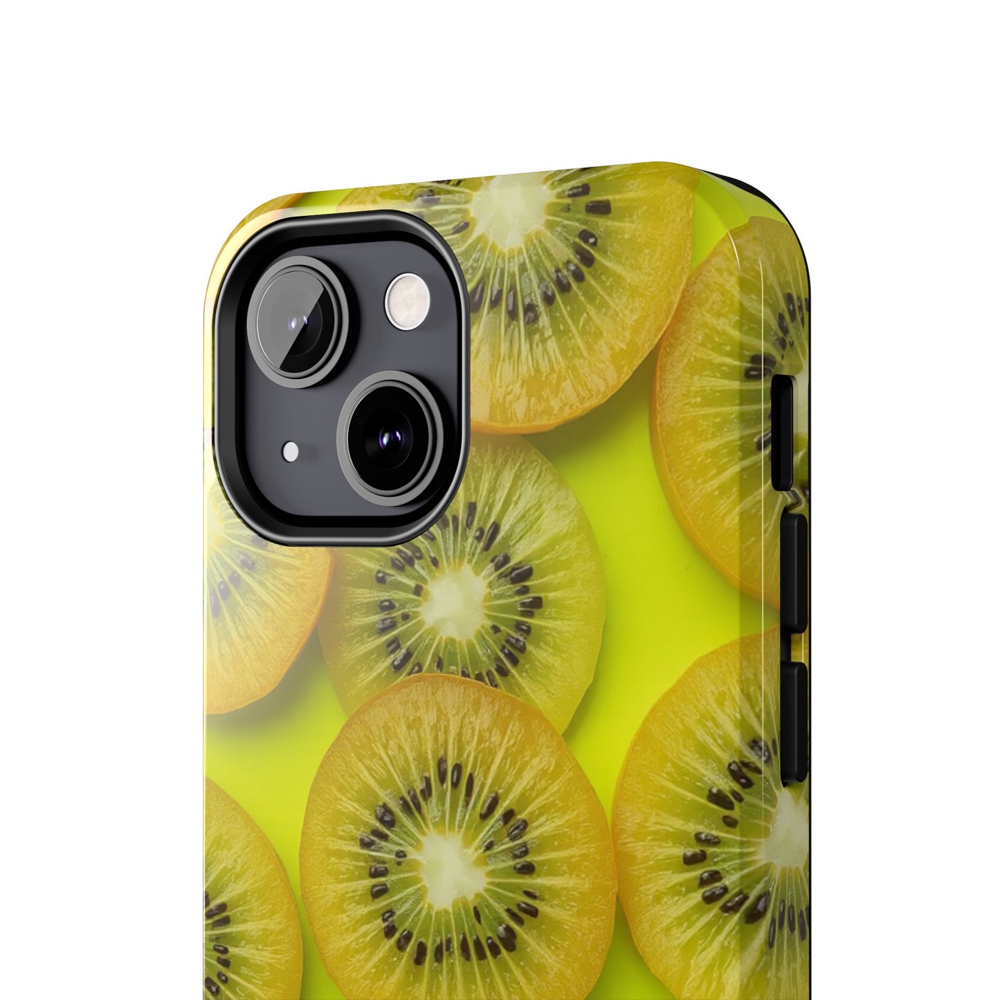 Vibrant Kiwi Tough Phone Case - Bright Yellow Design for Fruit Lovers