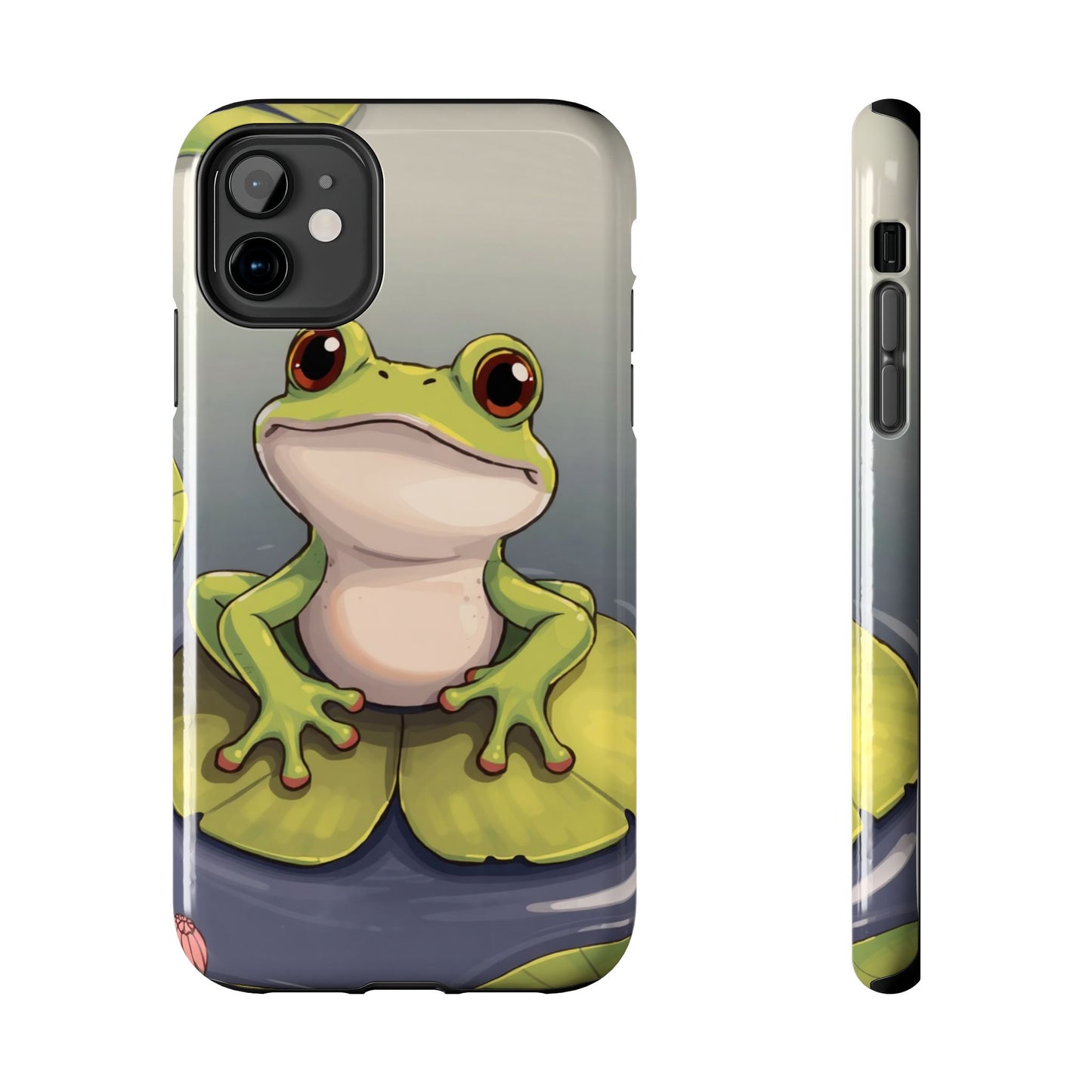 Cute Frog Tough Phone Case - Durable Protection with Nature Vibe