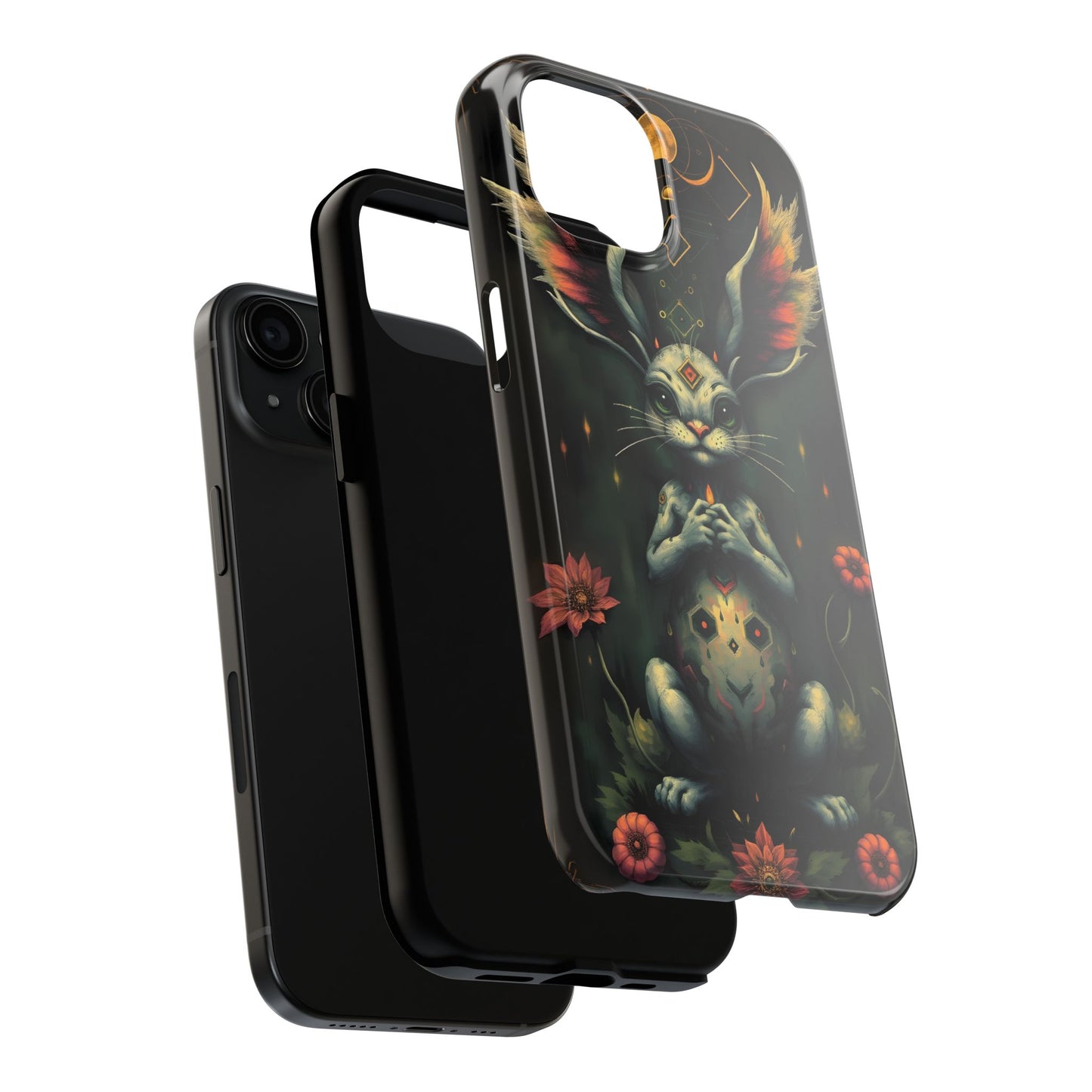 Artistic Rabbit Phone Cases - Unique and Durable Design of Mystical Bunny - for iPhone