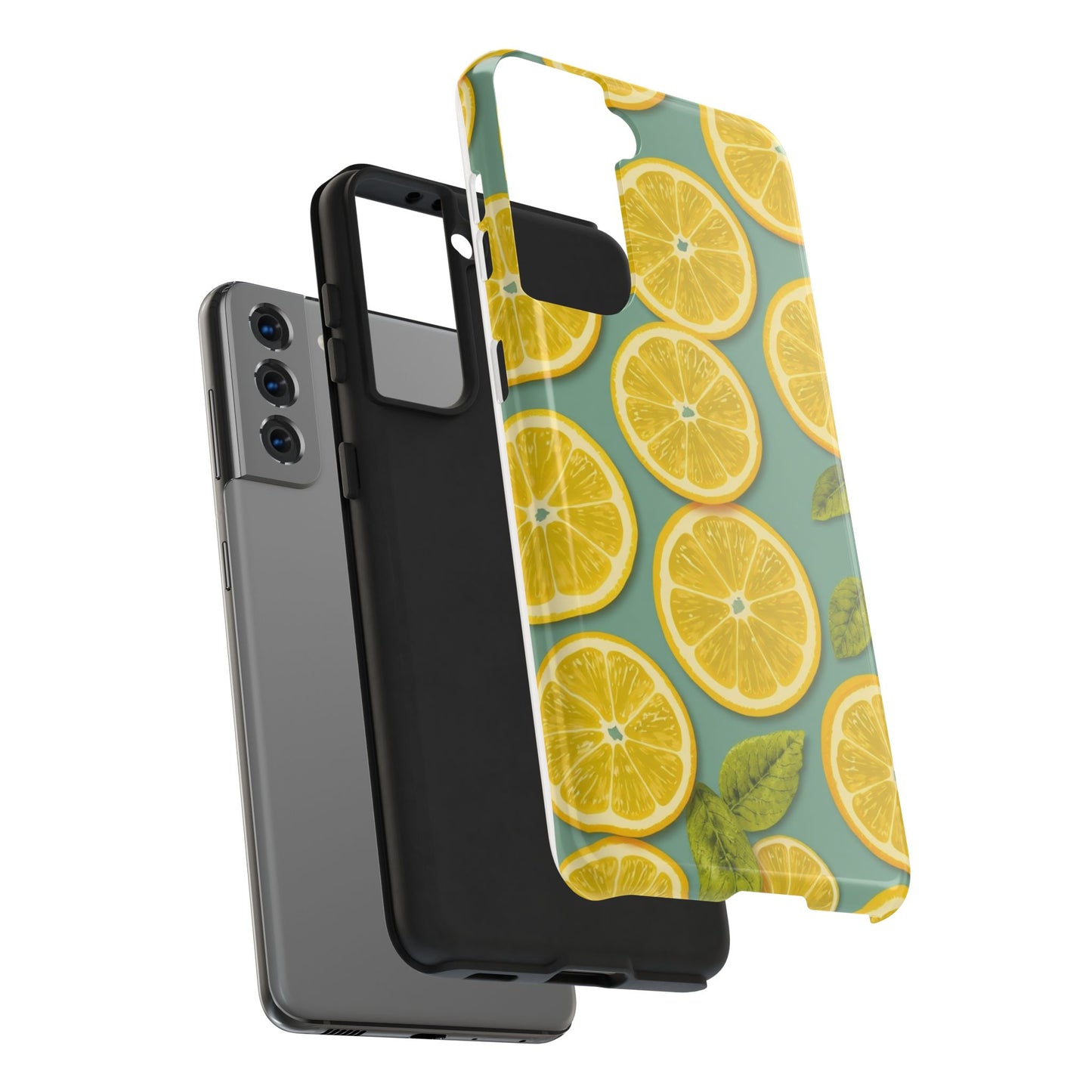Tough Lemon Pattern Phone Case - Vibrant Citrus Design for Summer Vibes - for iPhone
