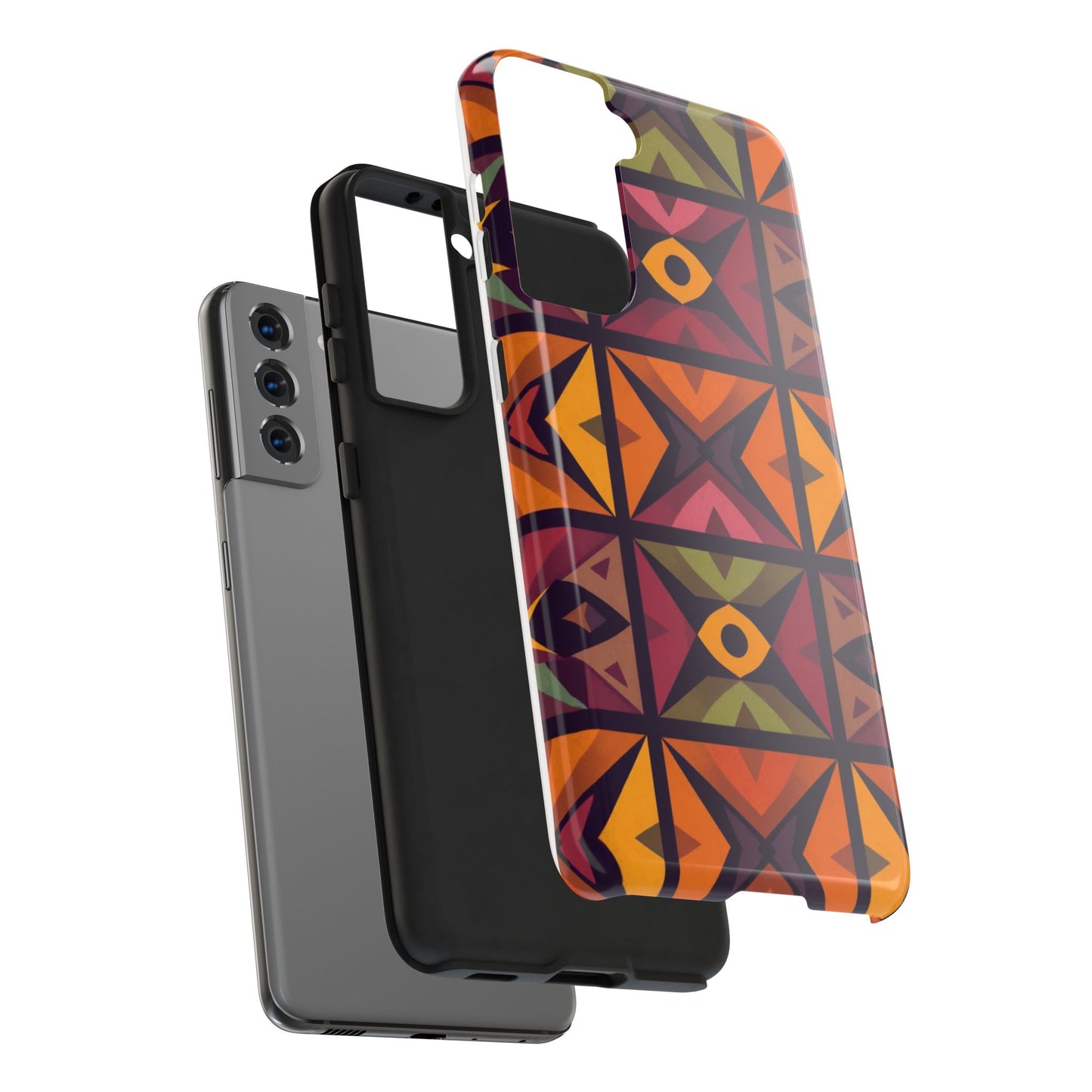 Vibrant Tribal Geometric Tough Phone Case - Colorful Protection for Your iPhone