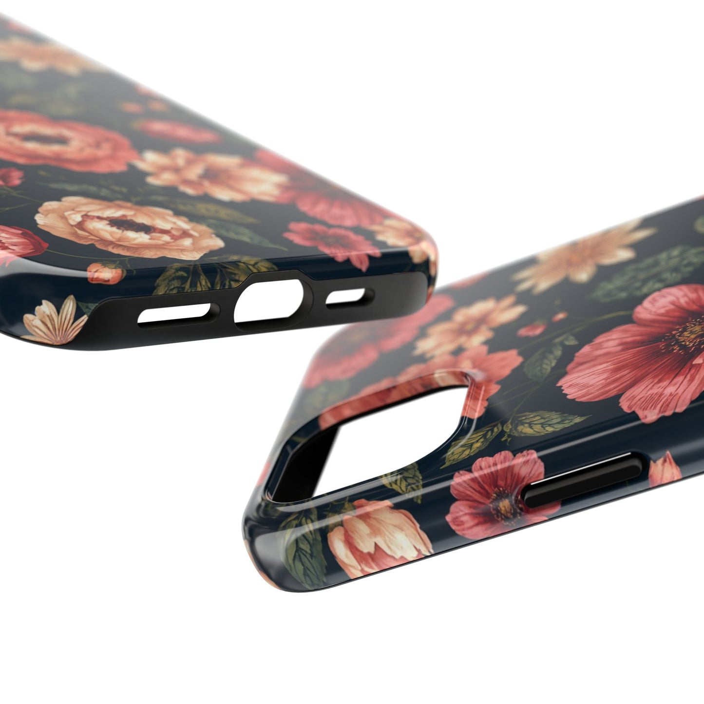 Spring Power! Floral Tough Phone Case - Durable Protection with Elegant Flower Design - for iPhone