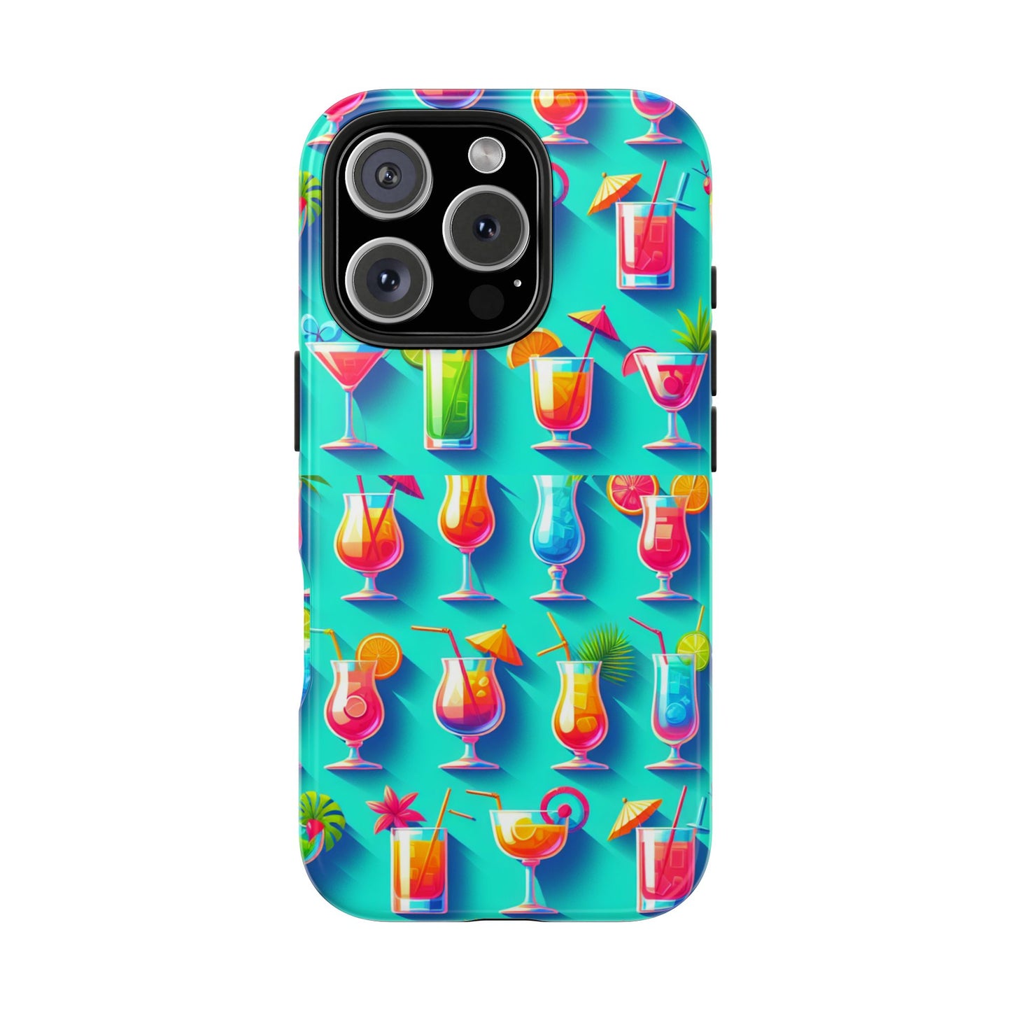 Cocktail Party Phone Case - Fun & Colorful Design for Summer Vibes - for iPhone